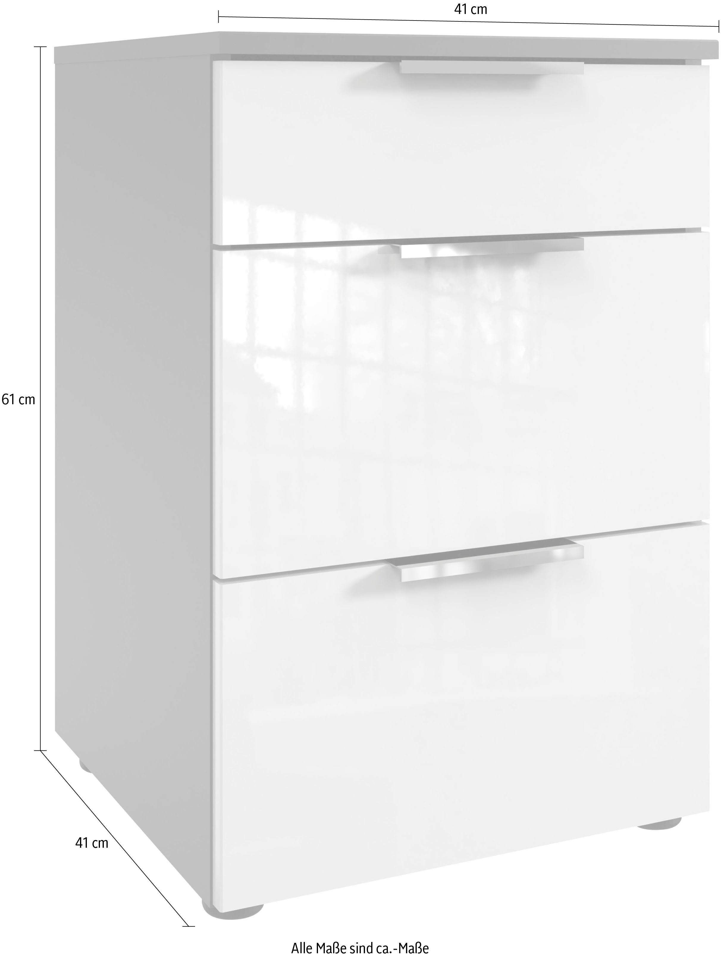 Wimex Nachtkastje Level36 D by fresh to go met soft-close functie en lakfronten, 3 lades