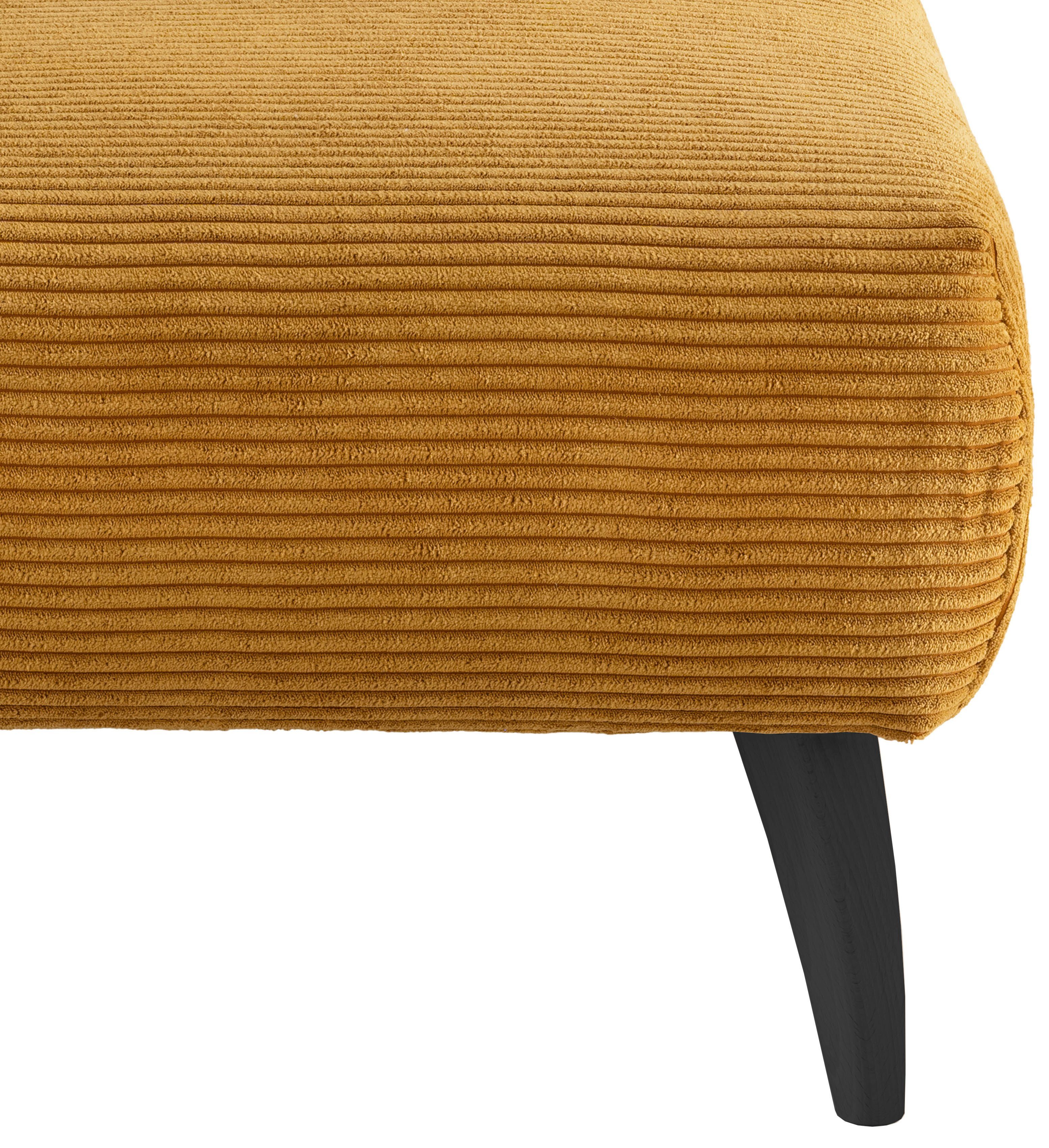 INOSIGN Hocker Colori Kleur houten poten naar keuze, verschillende stoffen, hoogwaardige stof