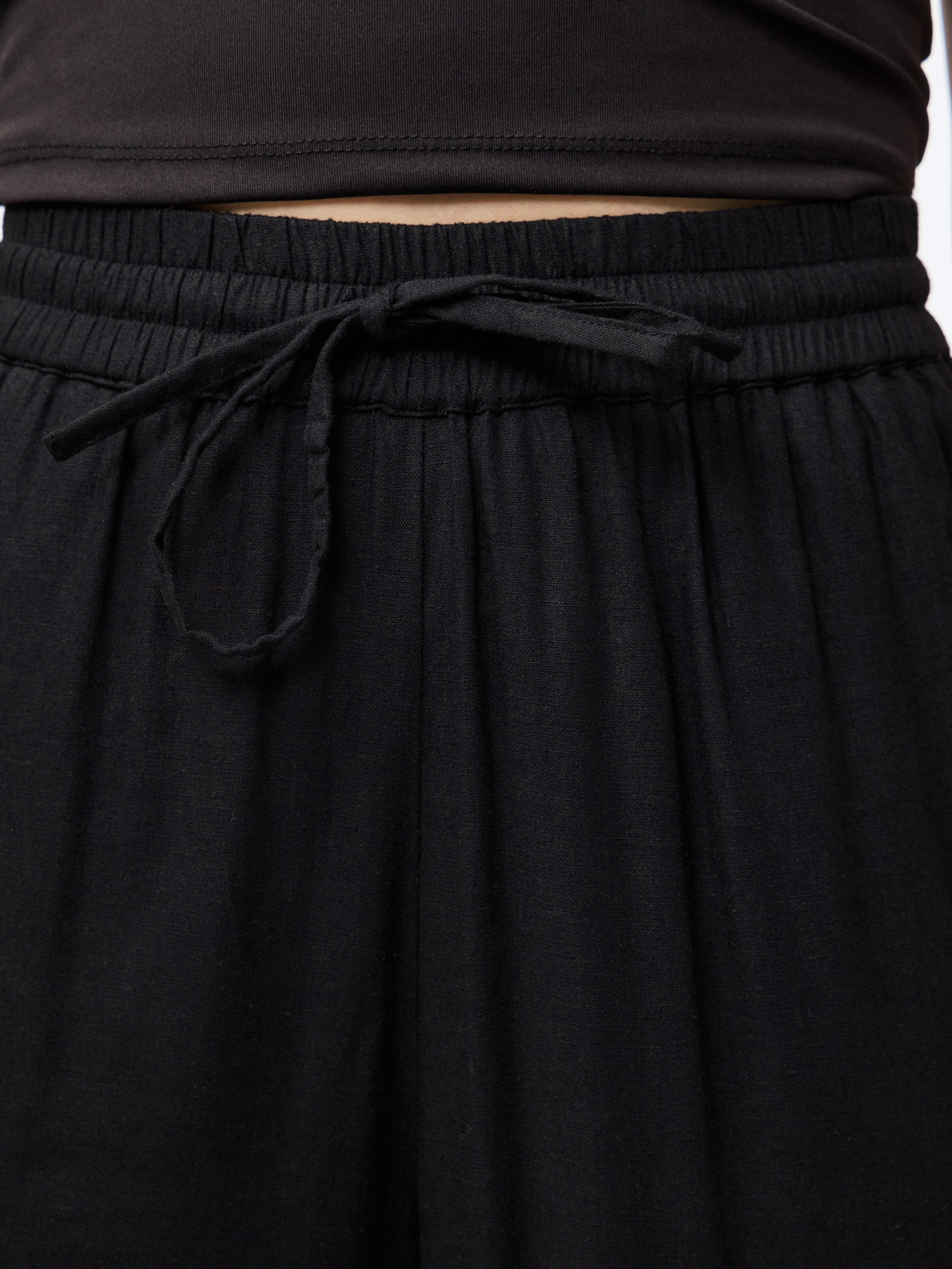 pieces Comfortbroek PCPIA HW WIDE PANTS WVN NOOS