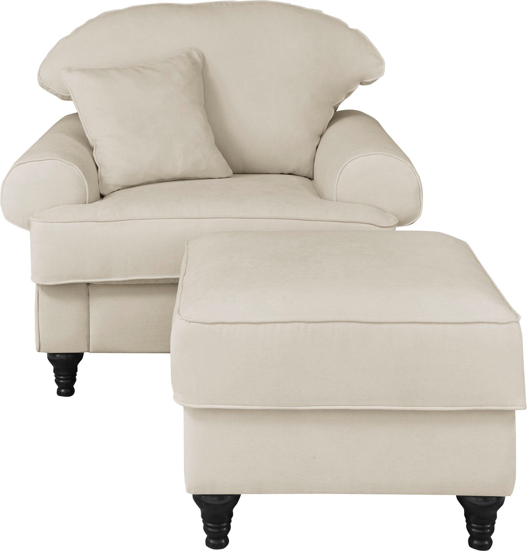 Home affaire Fauteuil Westminster met binnenveringsinterieur (set, 2 stuks)
