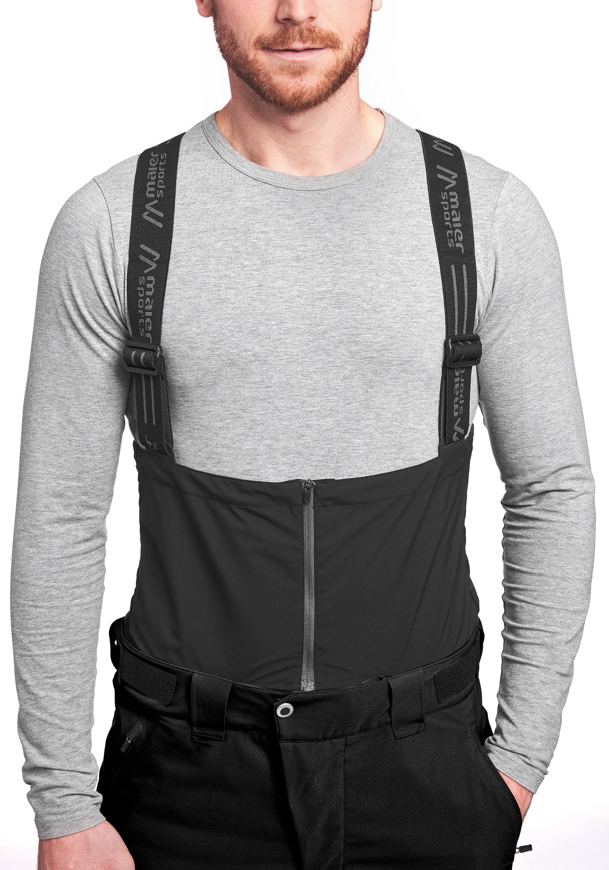 Maier Sports Functionele broek Diabas Bib M Deze waterdichte outdoor-tuinbroek is geschikt voor bergtochten tot tochten op grote hoogte