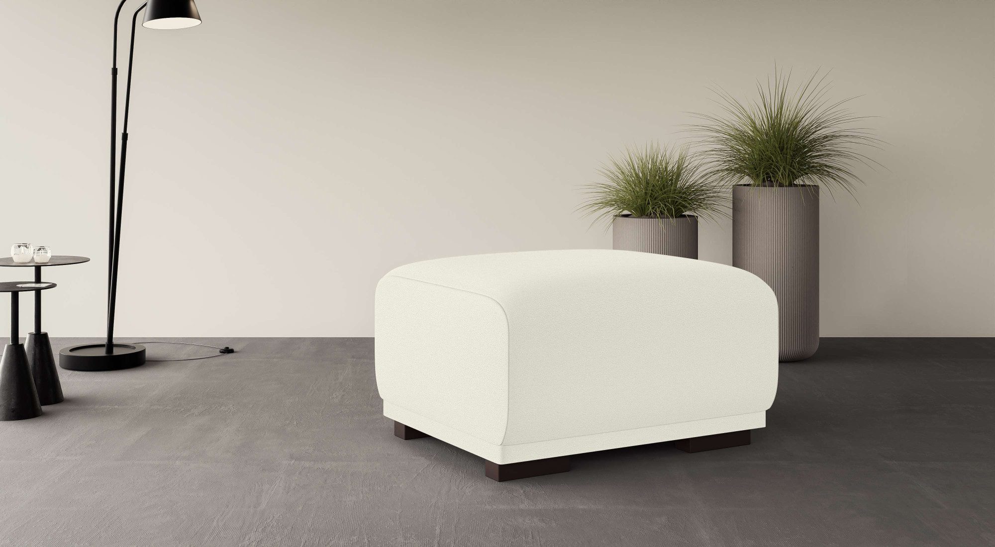 Home affaire Hocker BORNHOLM, kleine poef passend bij de serie, afmetingen B/D/H: 61/72/46 cm