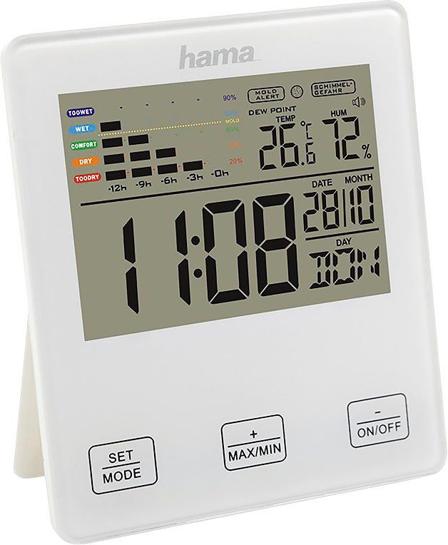 Hama Weerstation Thermo-/hygrometer "TH-10", met schimmelalarm (1 stuk)