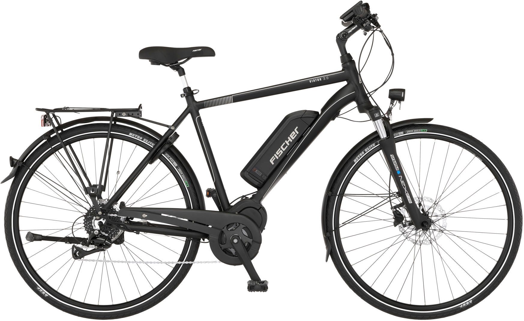Fischer Fahrräder Fischer E-bike VIATOR 3.0 heren 55 Pedelec, elektrische fiets voor dames en heren