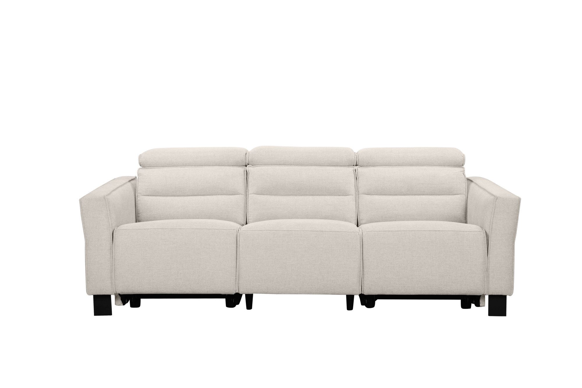 Places of Style 3-zitsbank Carpari, 224 cm, handmatige of elektrische relaxfunctie in 2 zitplaatsen
