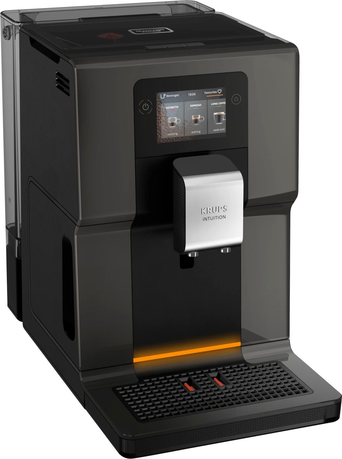Krups Volautomatisch koffiezetapparaat EA872B Intuition Preference, 3,5"-kleurentouchscreen, intuïtieve gekleurde indicatielampjes
