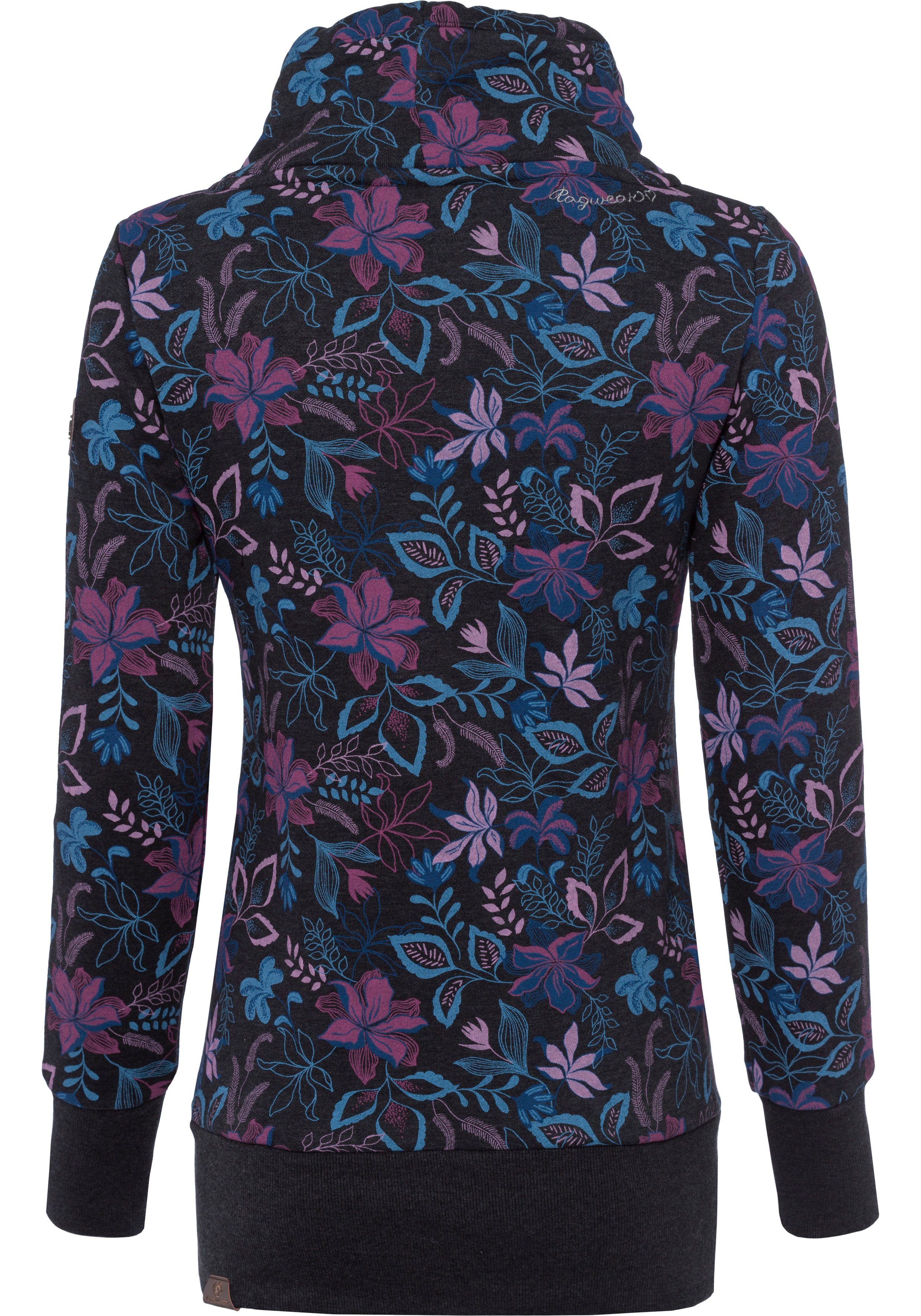 Ragwear Sweater NESKA O Capuchonsweater met asymmetrische sjaalkraag