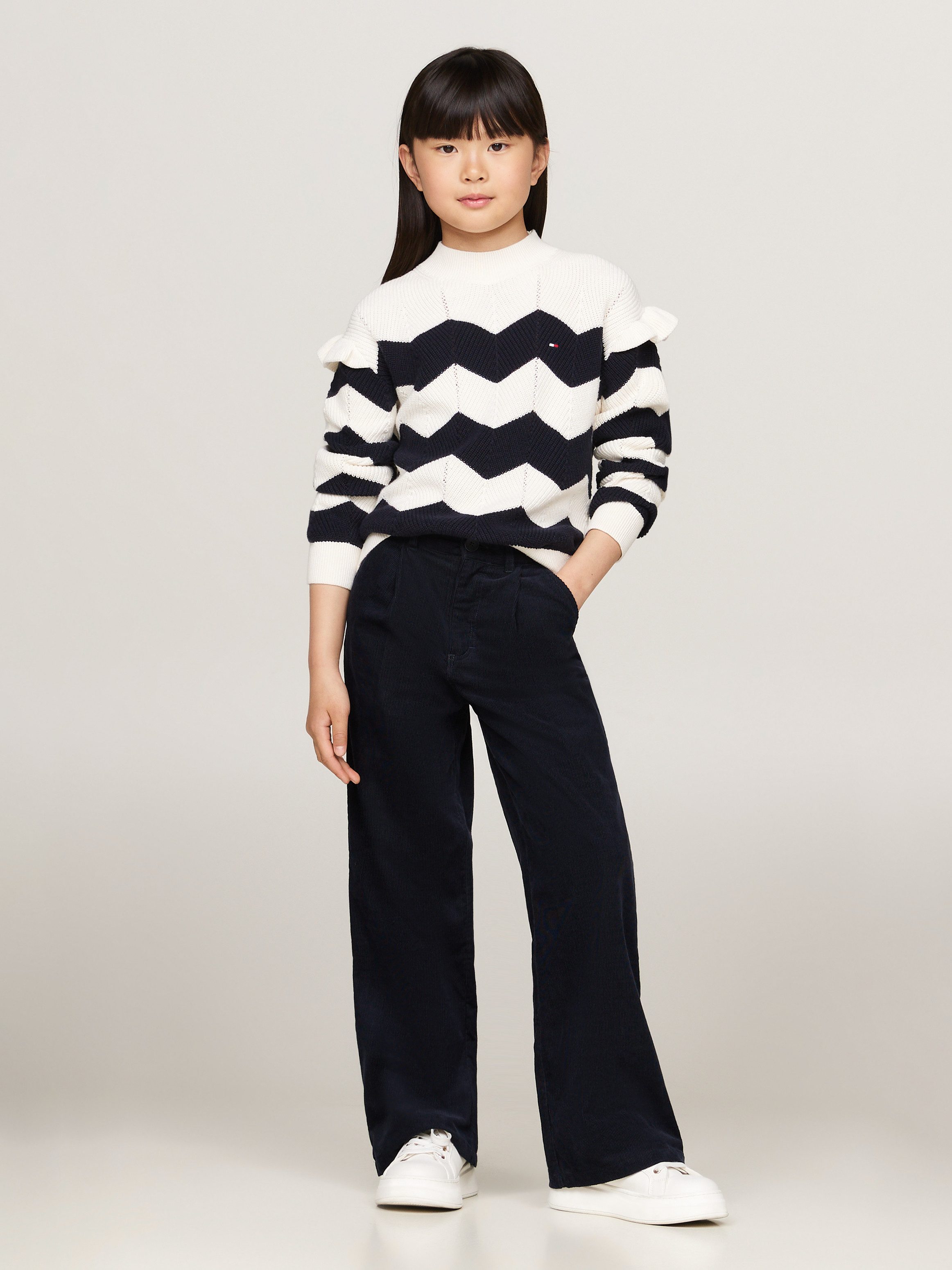 Tommy Hilfiger Gebreide trui WAVY STRIPE SWEATER