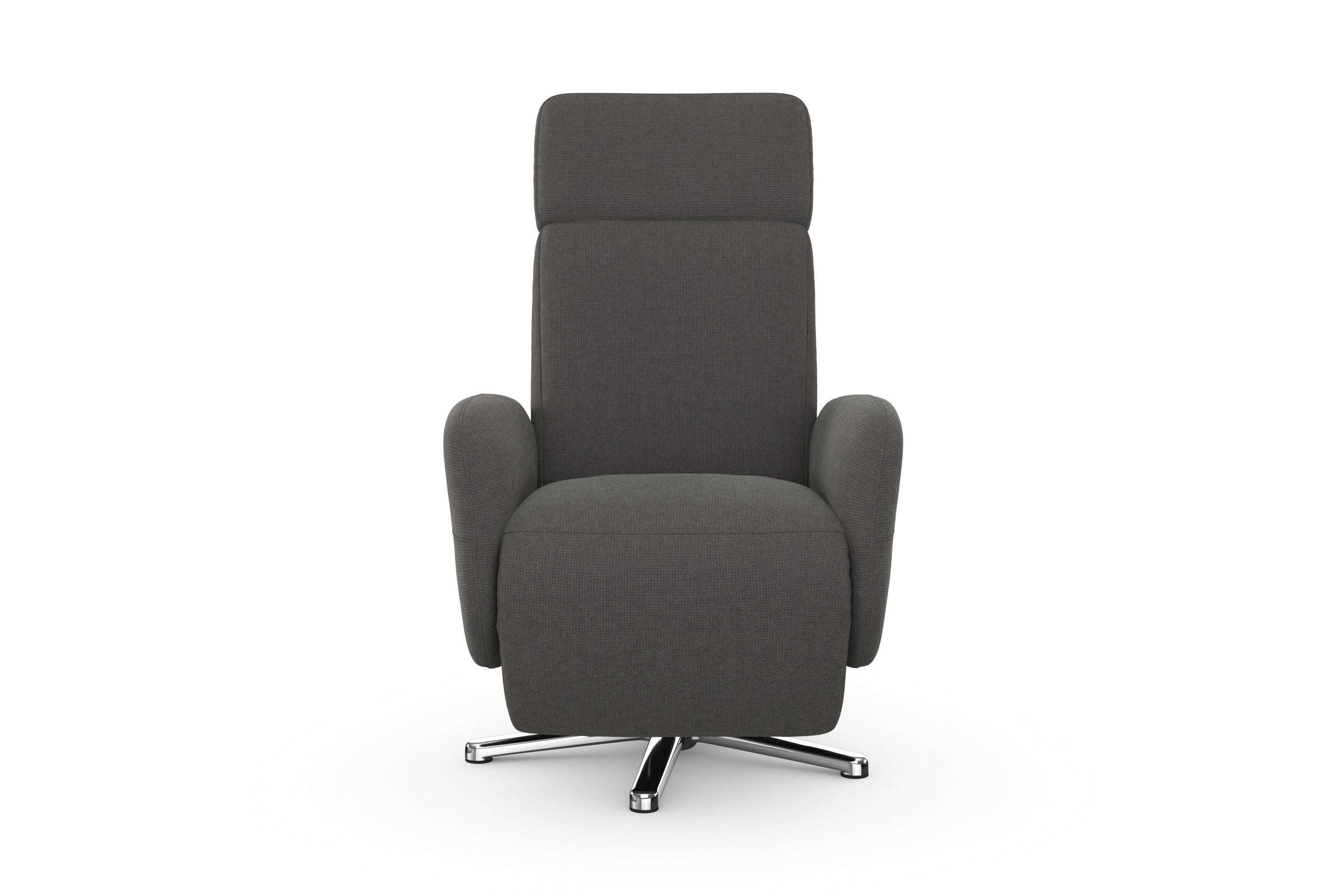 sit&more Relaxfauteuil Grenoble, incl. hoofdsteunverstelling en bekabelde afstandsbediening