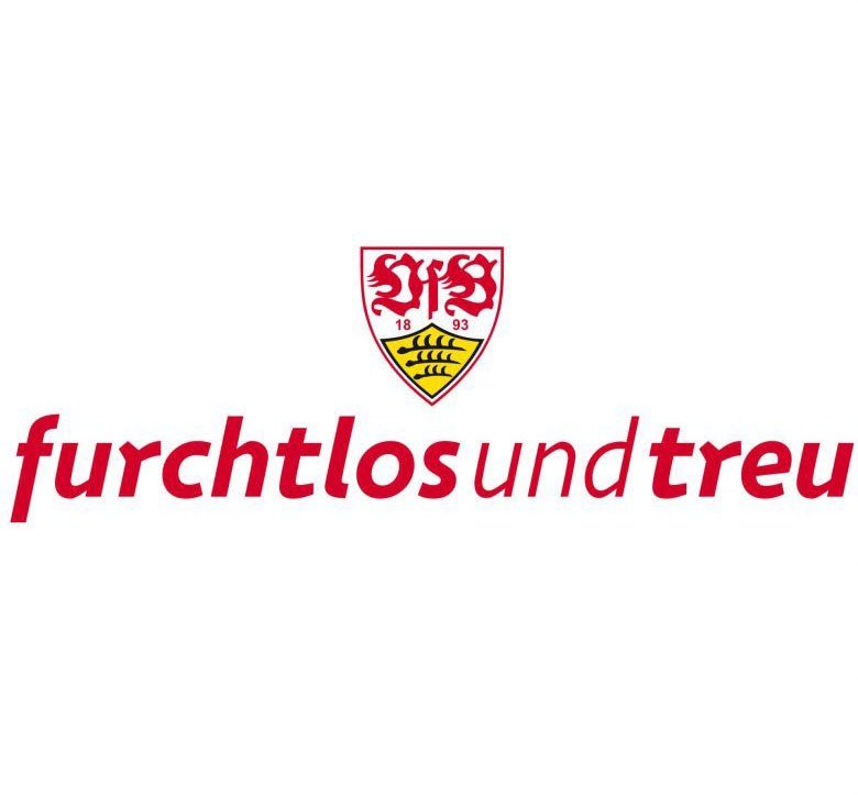 Wall-Art Wandfolie Voetbal VfB Stuttgart logo