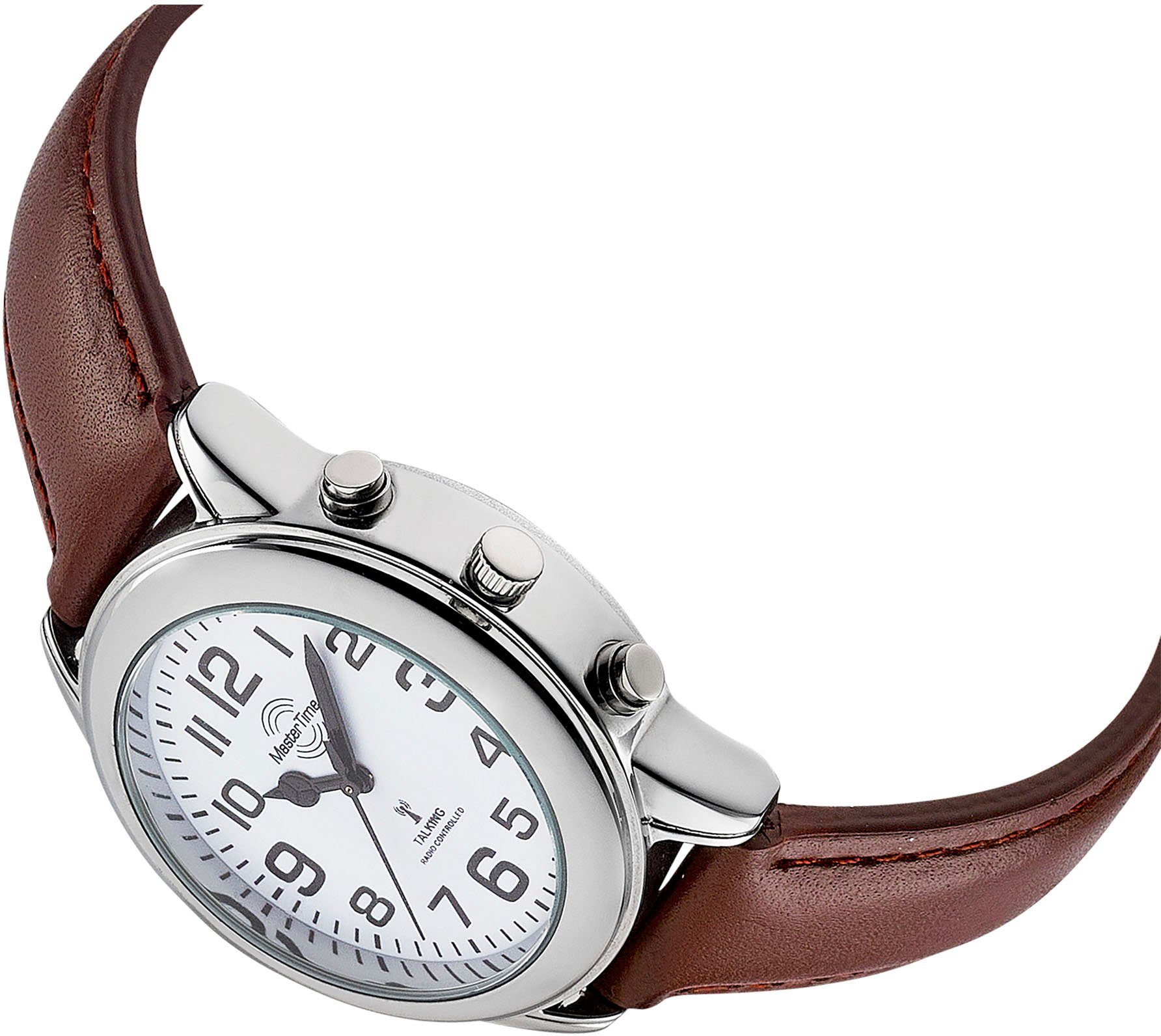 MASTER TIME Radiografisch horloge Sprekende radiohorloge Polshorloge, quartz horloge, herenhorloge