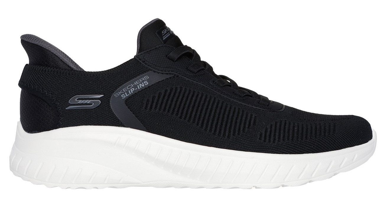 Skechers Slip-on sneakers BOBS SQUAD CHAOS-SOLID STEP , instapschoen, slippers, sneaker om in te stappen