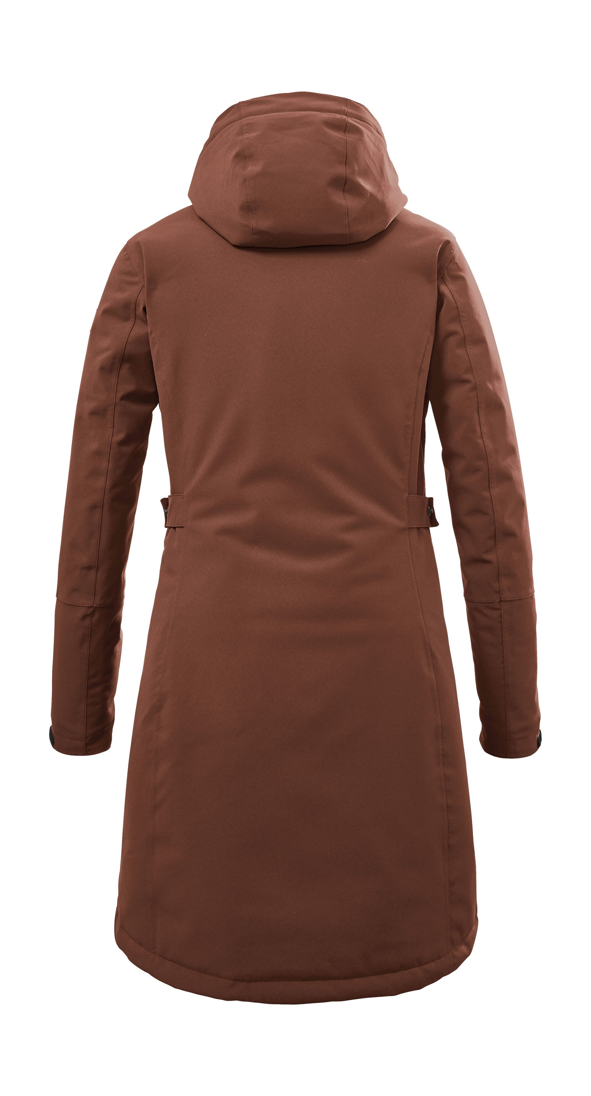 Killtec Parka KOW 165 WMN PRK Water- en winddichte parka met teddyfleece en afneembare capuchon