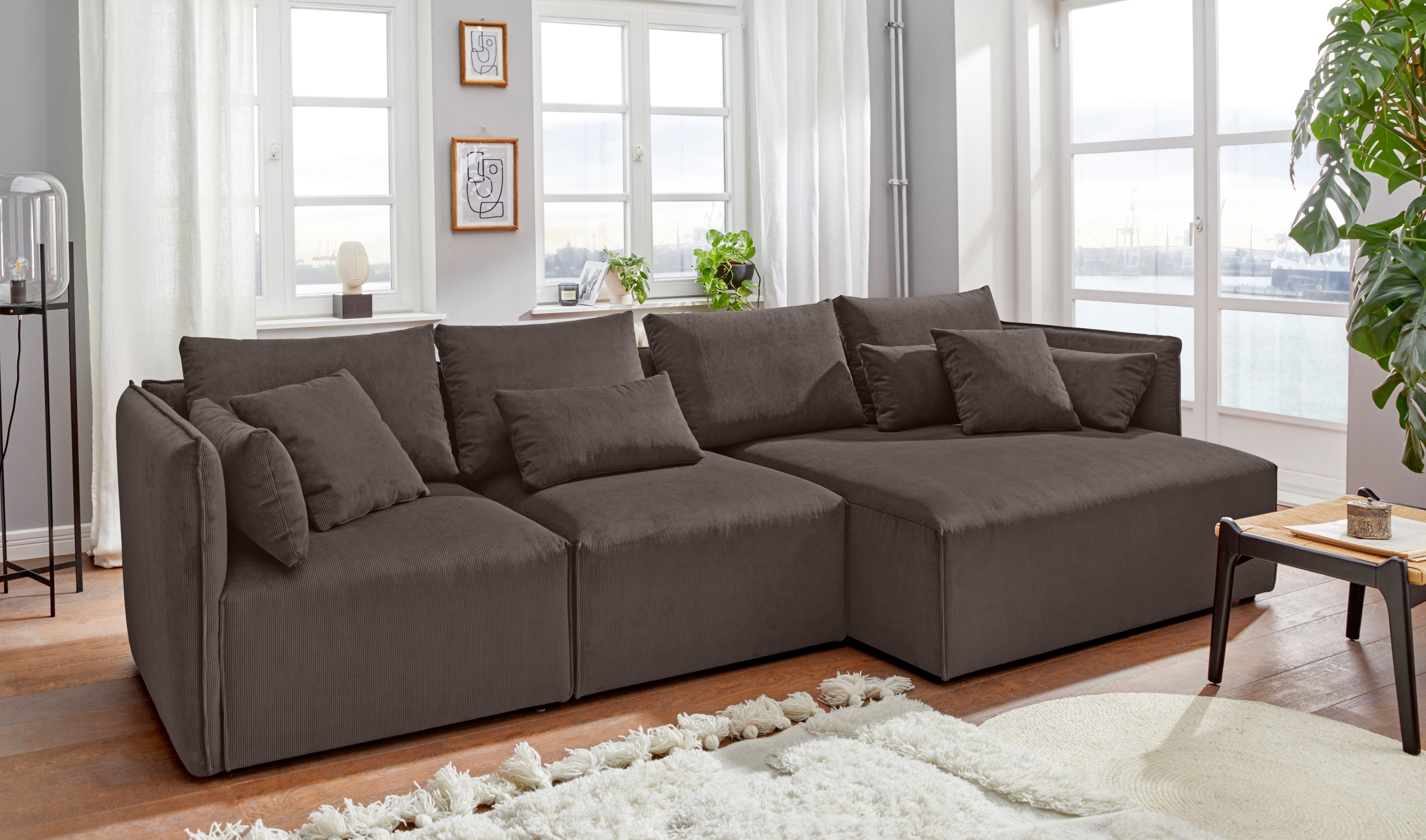 andas Ottomane Nöre korte lounge-module - zelf samenstellen, breedte 138 cm, diepte 128 cm