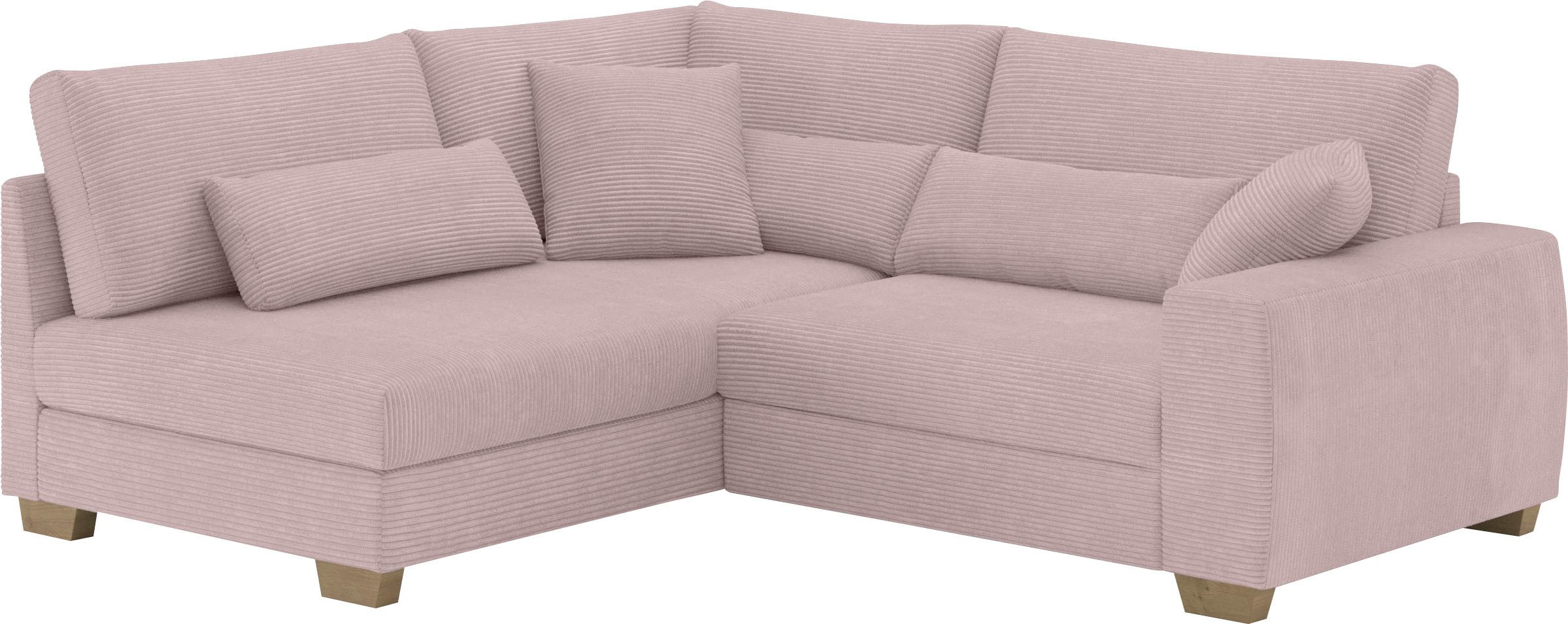 Mr. Couch Hoekbank Helena L-vorm Met binnenvering, optioneel met bed en pocketvering