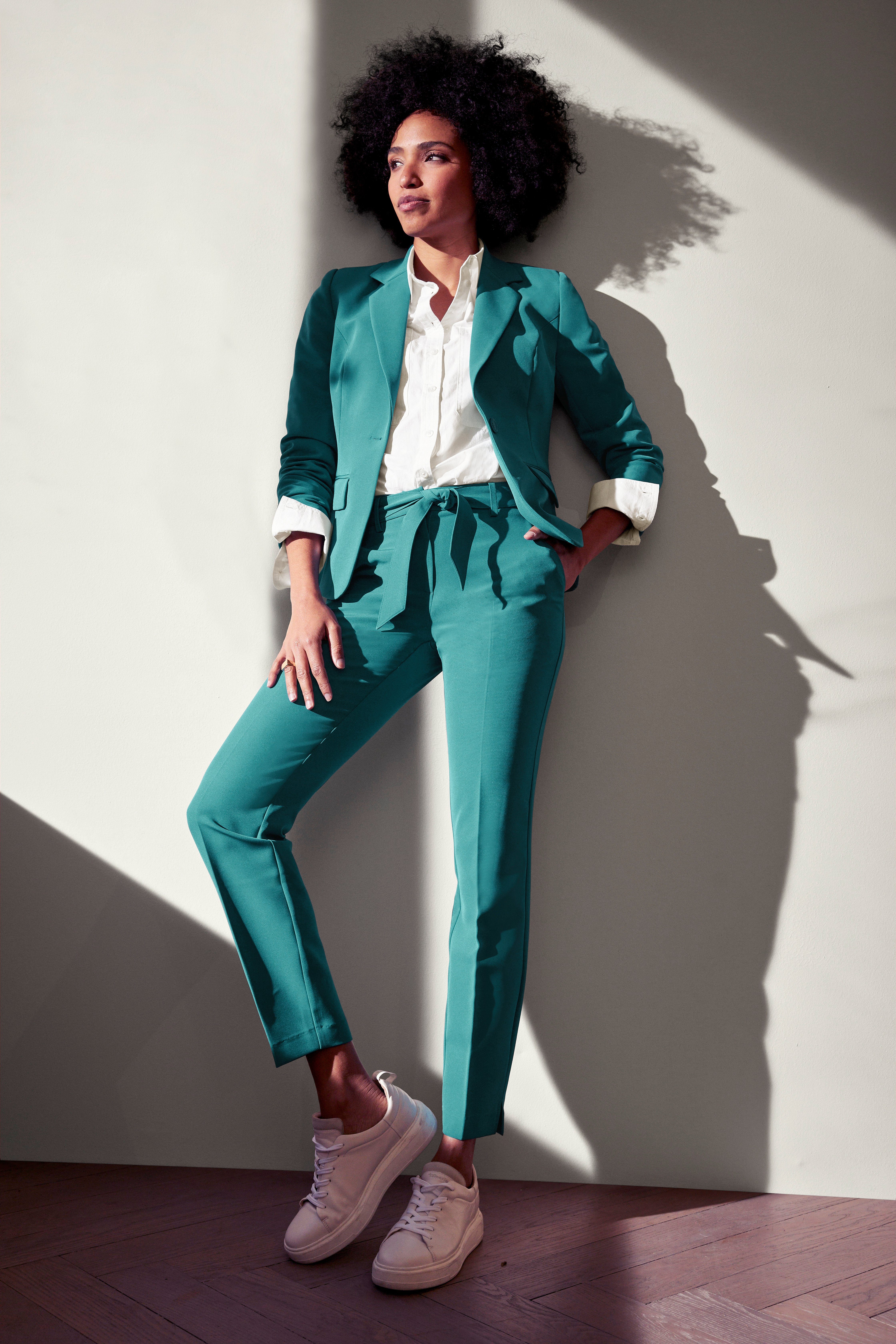 HECHTER PARIS Pantalon met een bindceintuur (set, 2-delig, Met een bindceintuur)