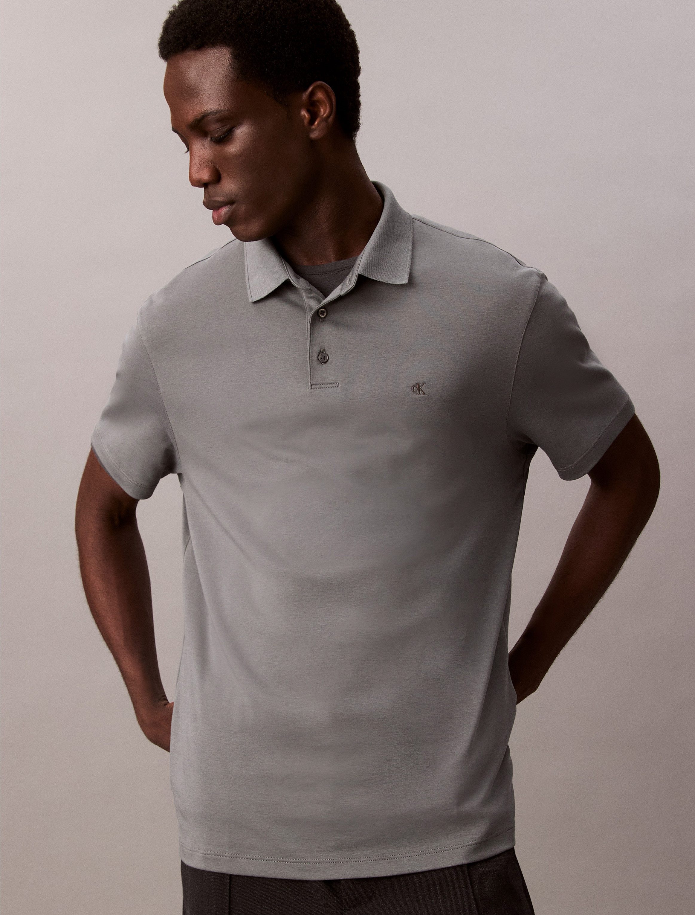 Calvin Klein Poloshirt SS SUPIMA CHEST EMB POLO