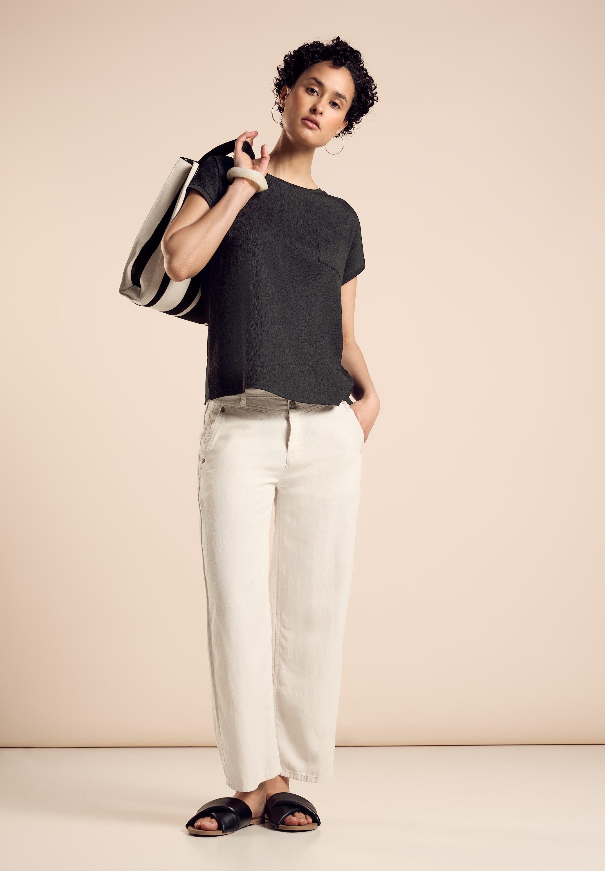 STREET ONE Shirttop met borstzak