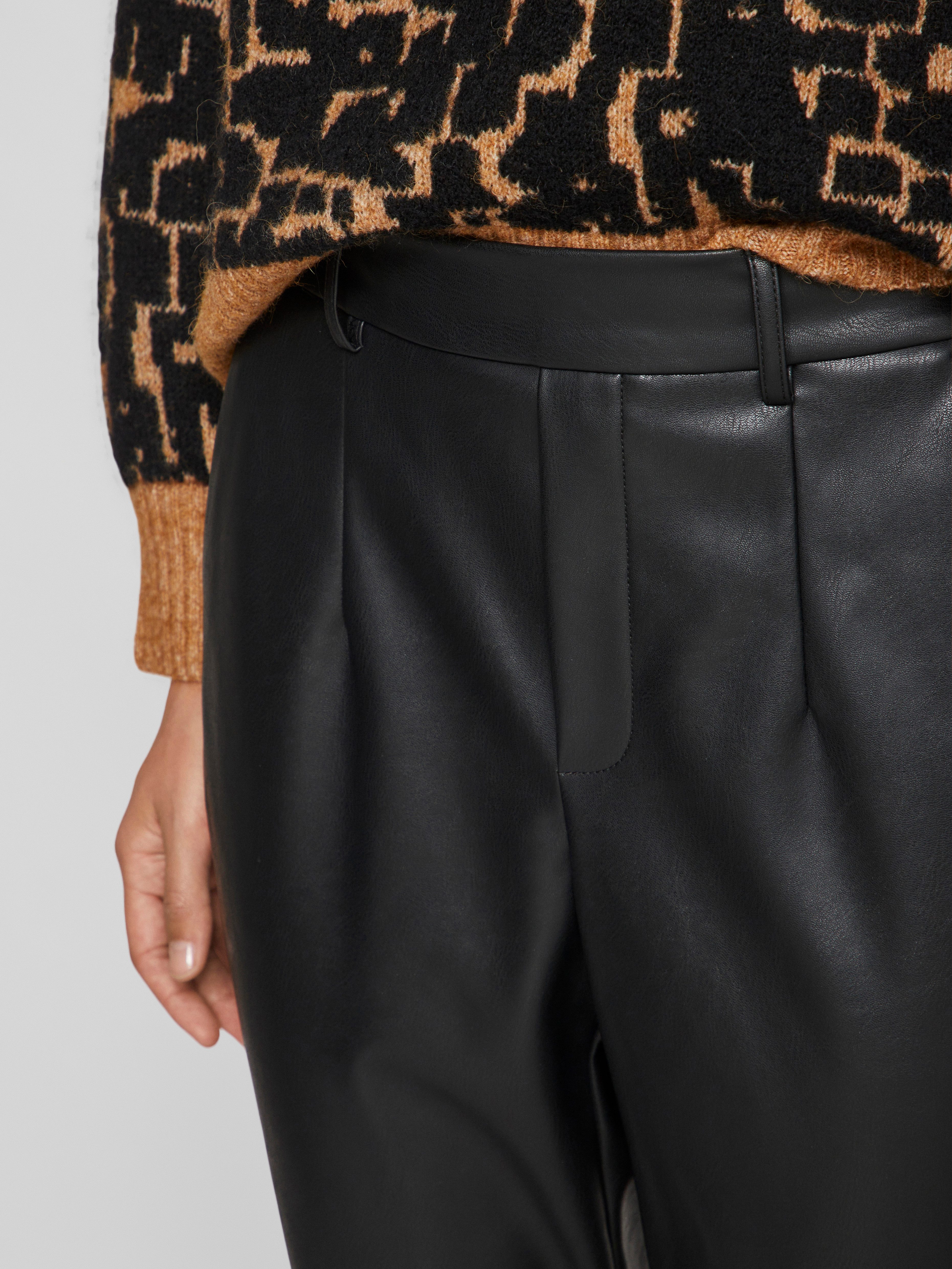 Vila Imitatieleren broek VIDAGMAR VARONE HW PU-PANT-NOOS