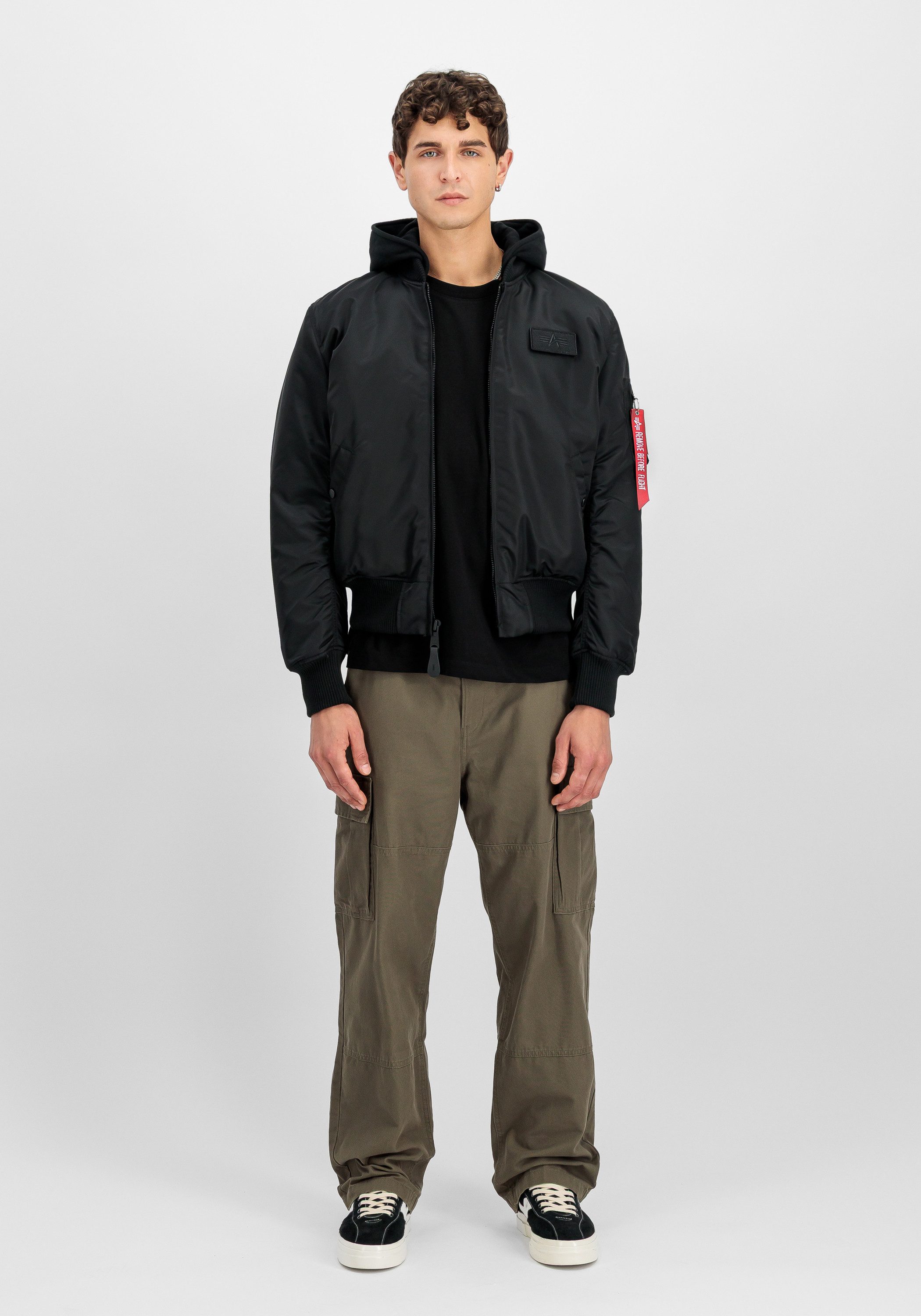 Alpha Industries Bomberjack Alpha Industries Men - Bomber Jackets MA-1 Zip Hood Back Print