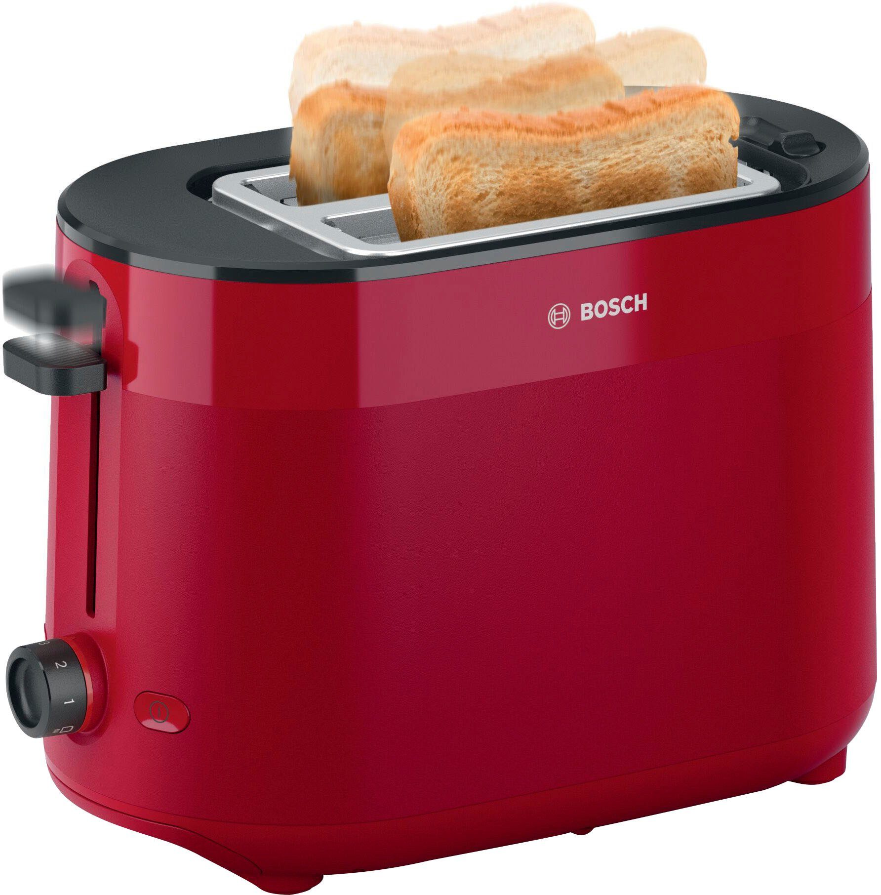 BOSCH Toaster MyMoment TAT2M124 geïntegreerde opzet voor broodjes, ontdooi-functie, brood centreren, auto off