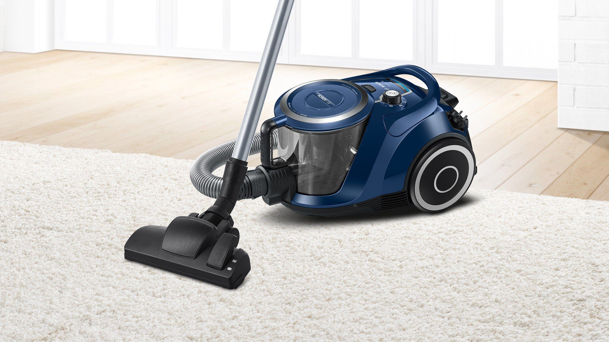 BOSCH Stofzuiger Serie 6 BGC41X36, ideaal voor allergieën, hygiënefilter, stil