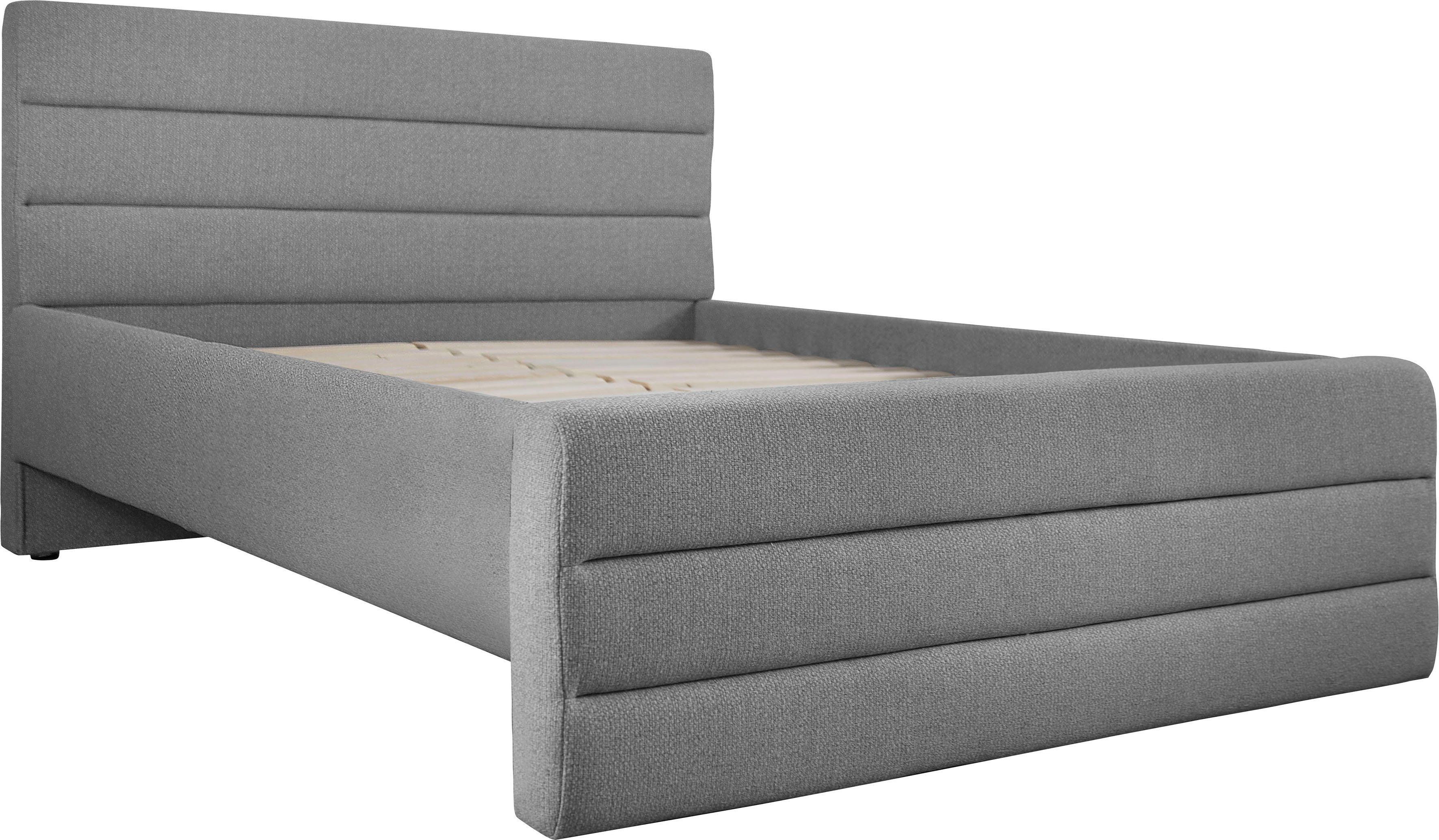OTTO products Gestoffeerd bed Merrit Dwarsnaad in het hoofd- en voetbord, in 5 breedten, ook in 220 cm lang