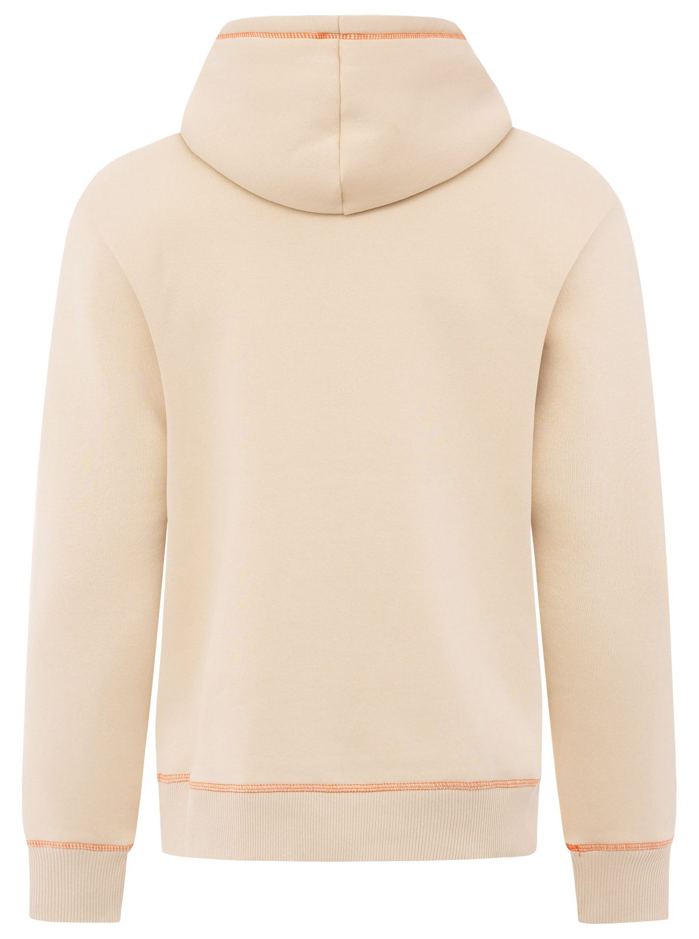 Zwillingsherz Hoodie Anker & Moin met neongele contrasterende naad