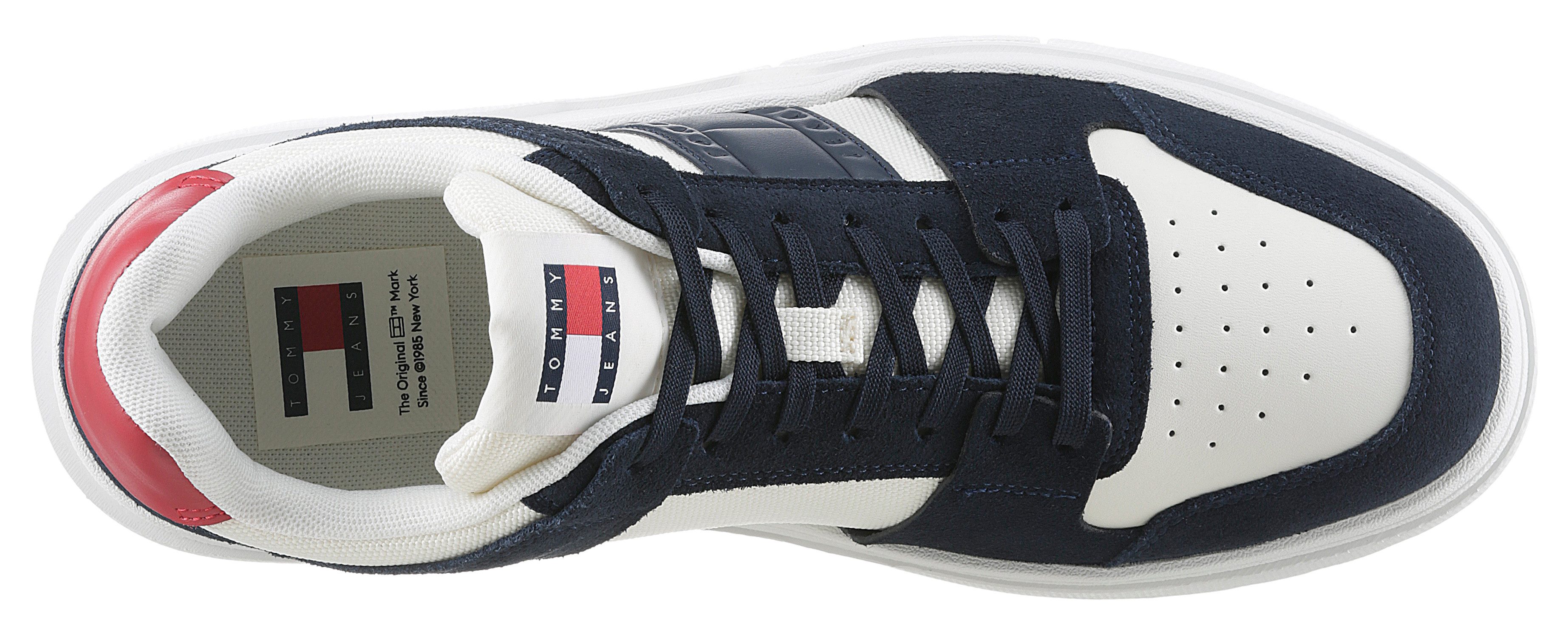 TOMMY JEANS Sneakers THE BROOKLYN MIX MAT. vrijetijdsschoen, lage schoen, veterschoen met zijlogo