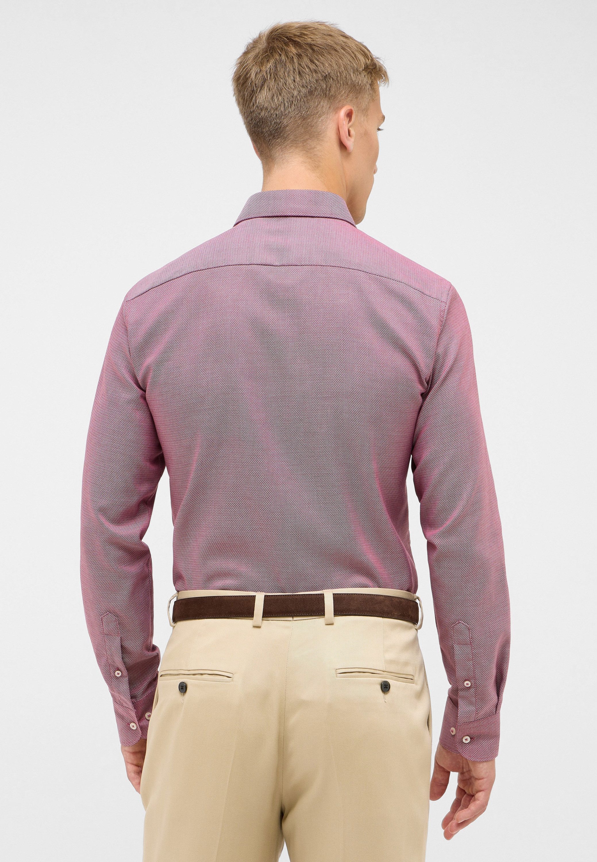 Eterna Overhemd met lange mouwen Slim fit NON IRON (strijkvrij)