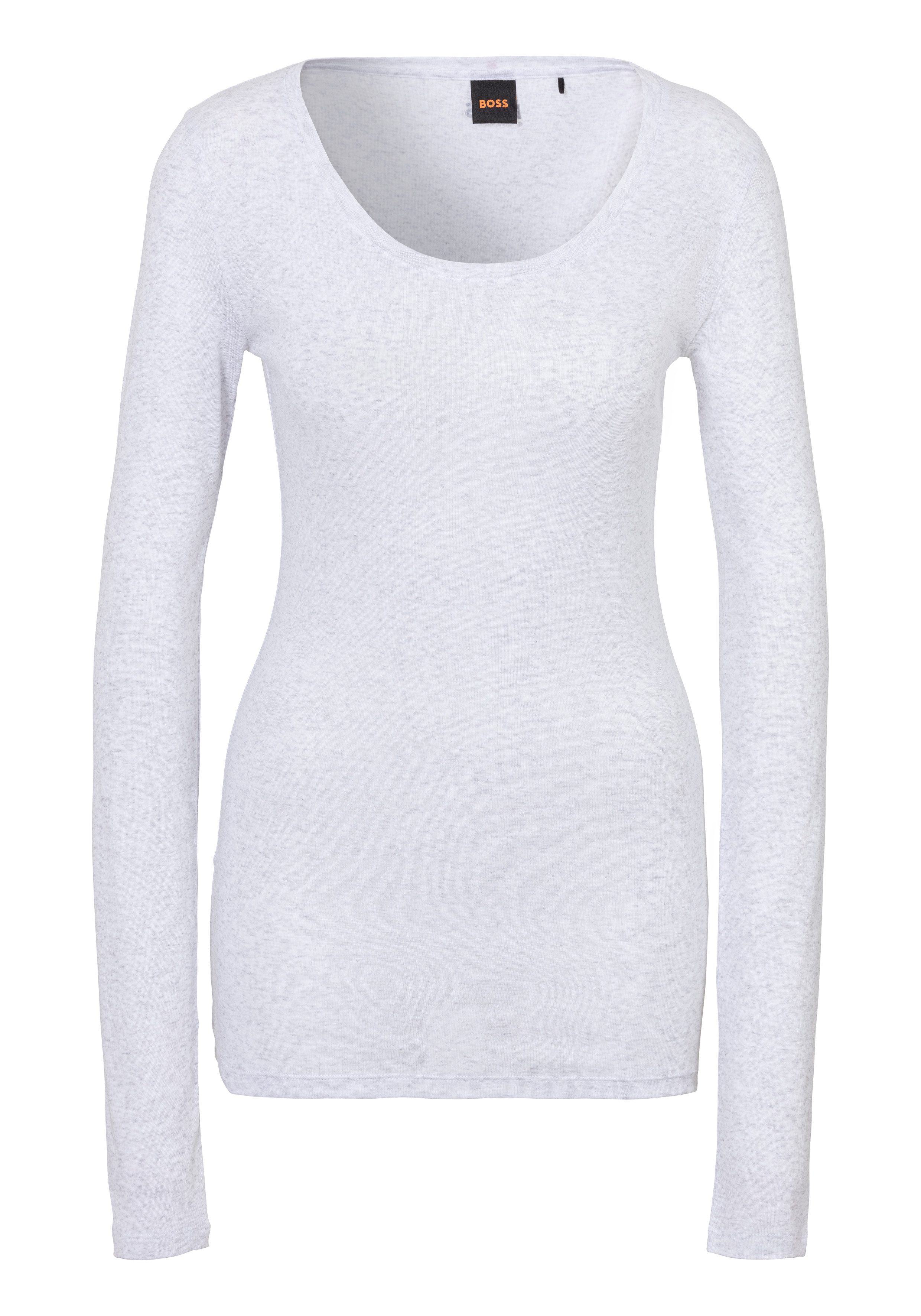 Boss Orange Shirt met lange mouwen met diepe hals
