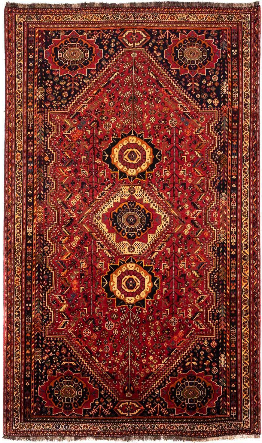 morgenland Wollen kleed Bachtiar medaillon 263 x 158 cm Uniek exemplaar met certificaat