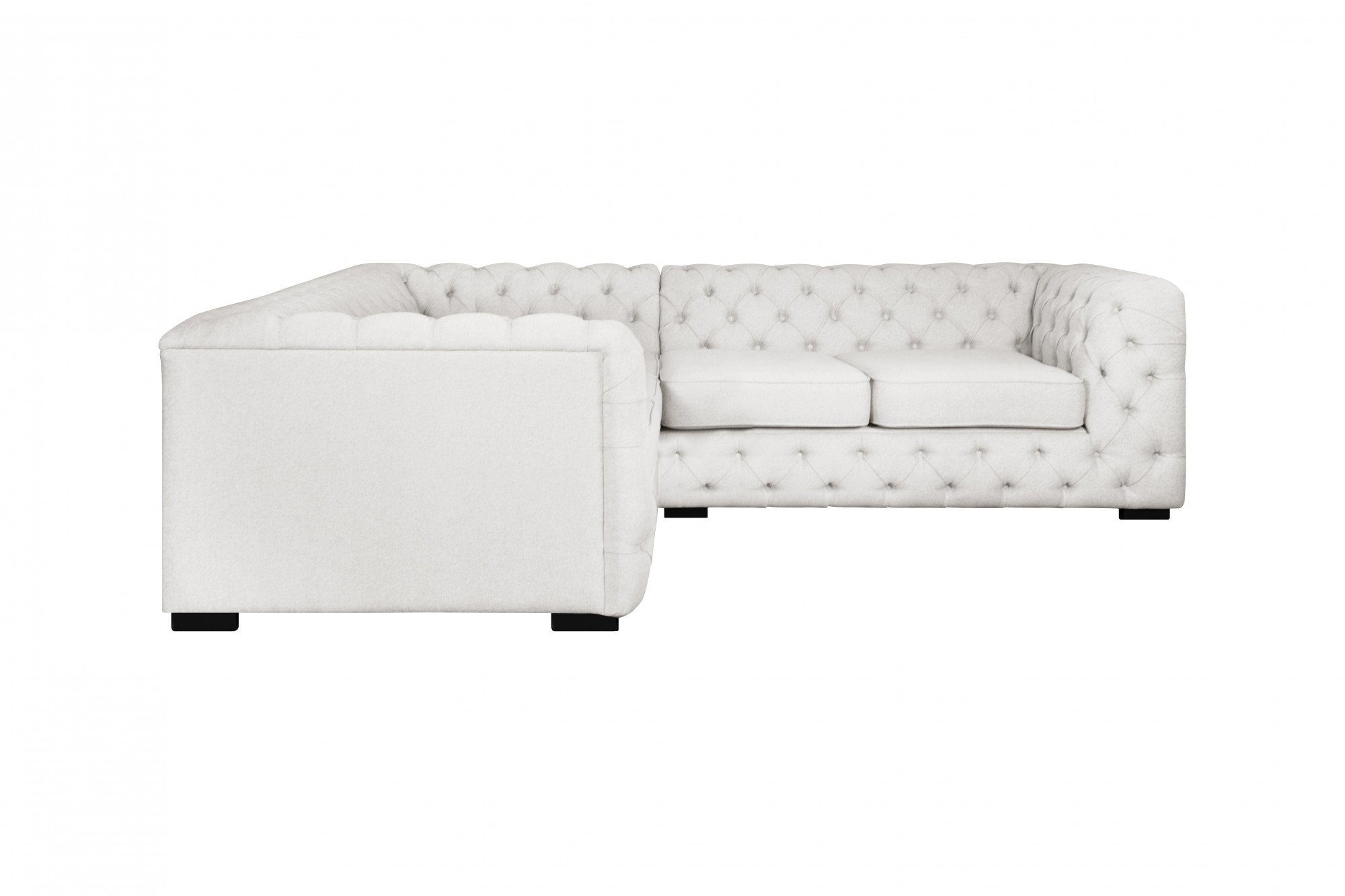 Guido Maria Kretschmer Home&Living Chesterfield-bank KALINA L-vorm hoogwaardig chesterfield design, zeer hoogwaardige afwerking