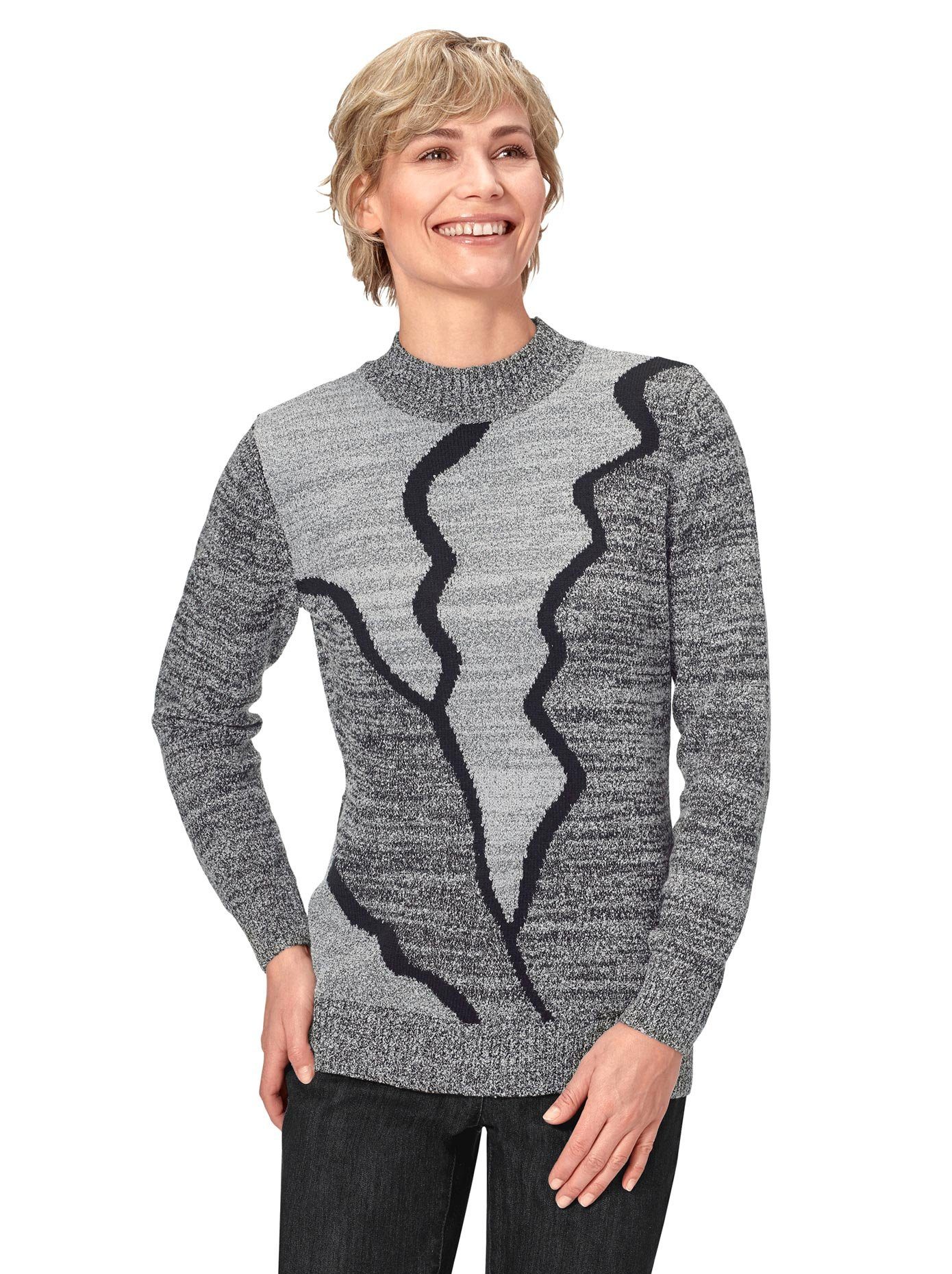Classic Basics Trui met staande kraag Trui