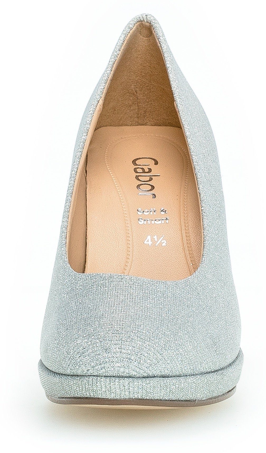 Gabor Pumps , avondschoen, feestelijke schoen, trechterhak, in glinsterende look