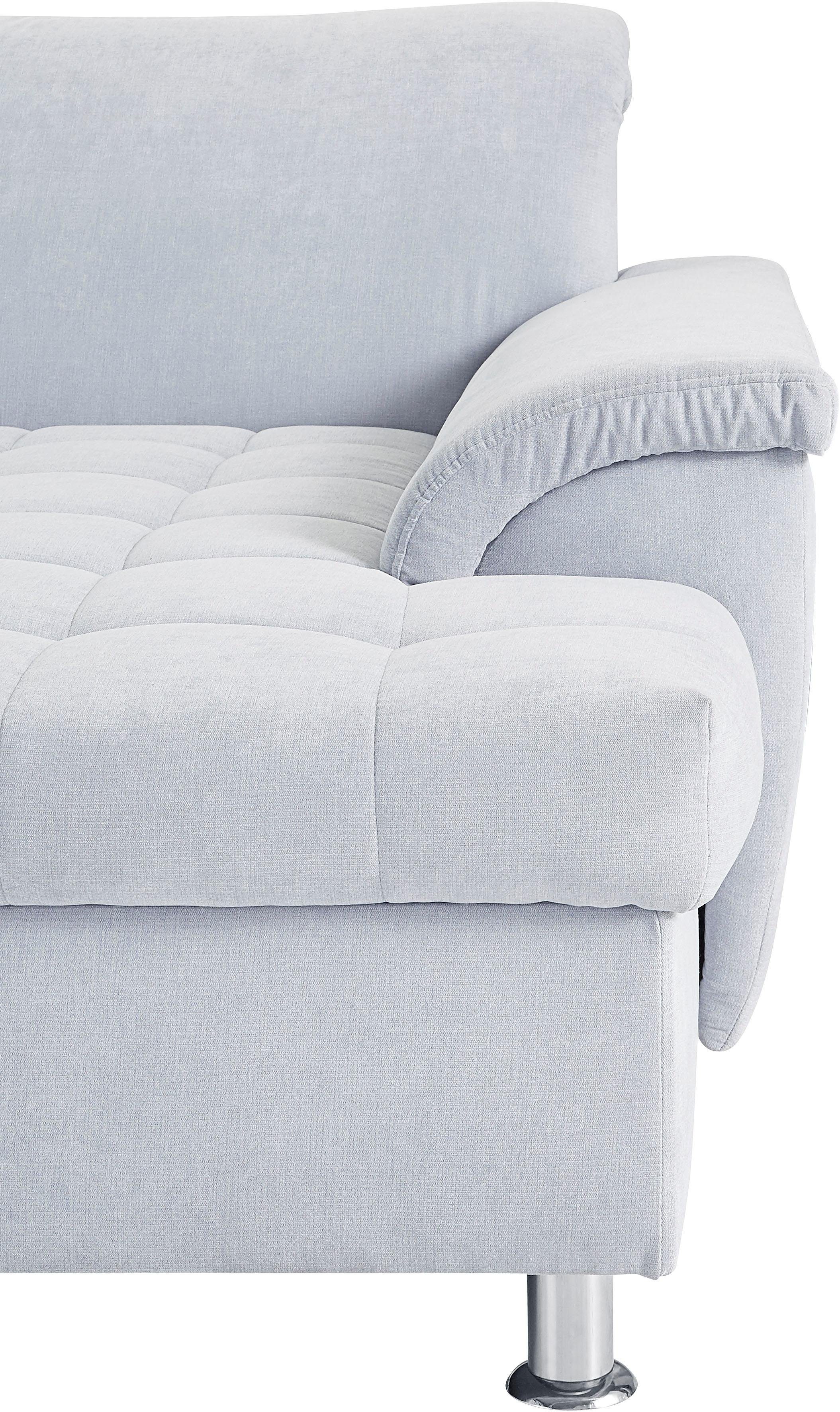 DOMO collection Zithoek Franzi optioneel met bedfunctie, bedkast & hoofdsteunverstelling