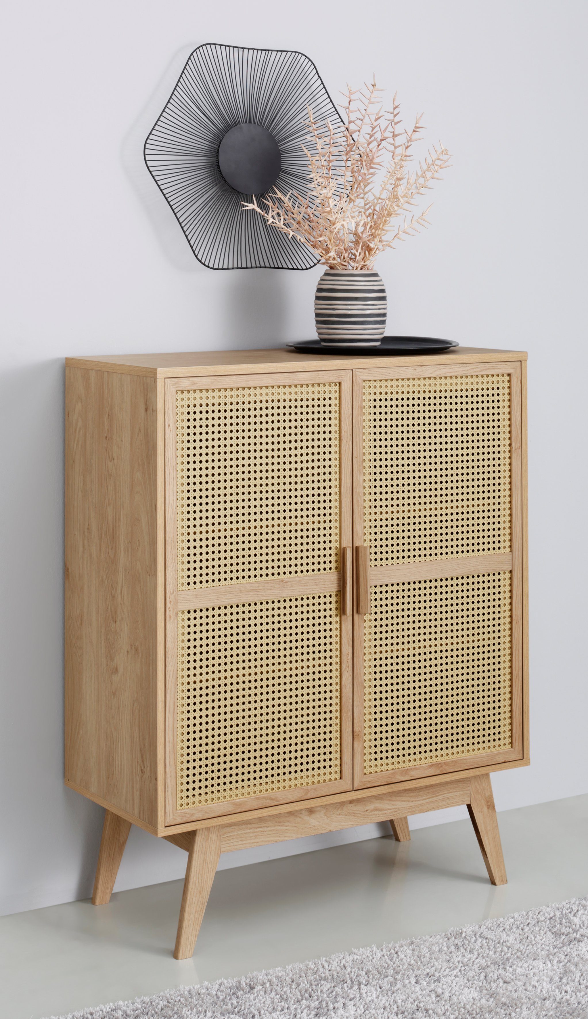 Home affaire Kast Bridget Commode, vaste en verstelbare planken, breedte 87cm, hoogte 110cm
