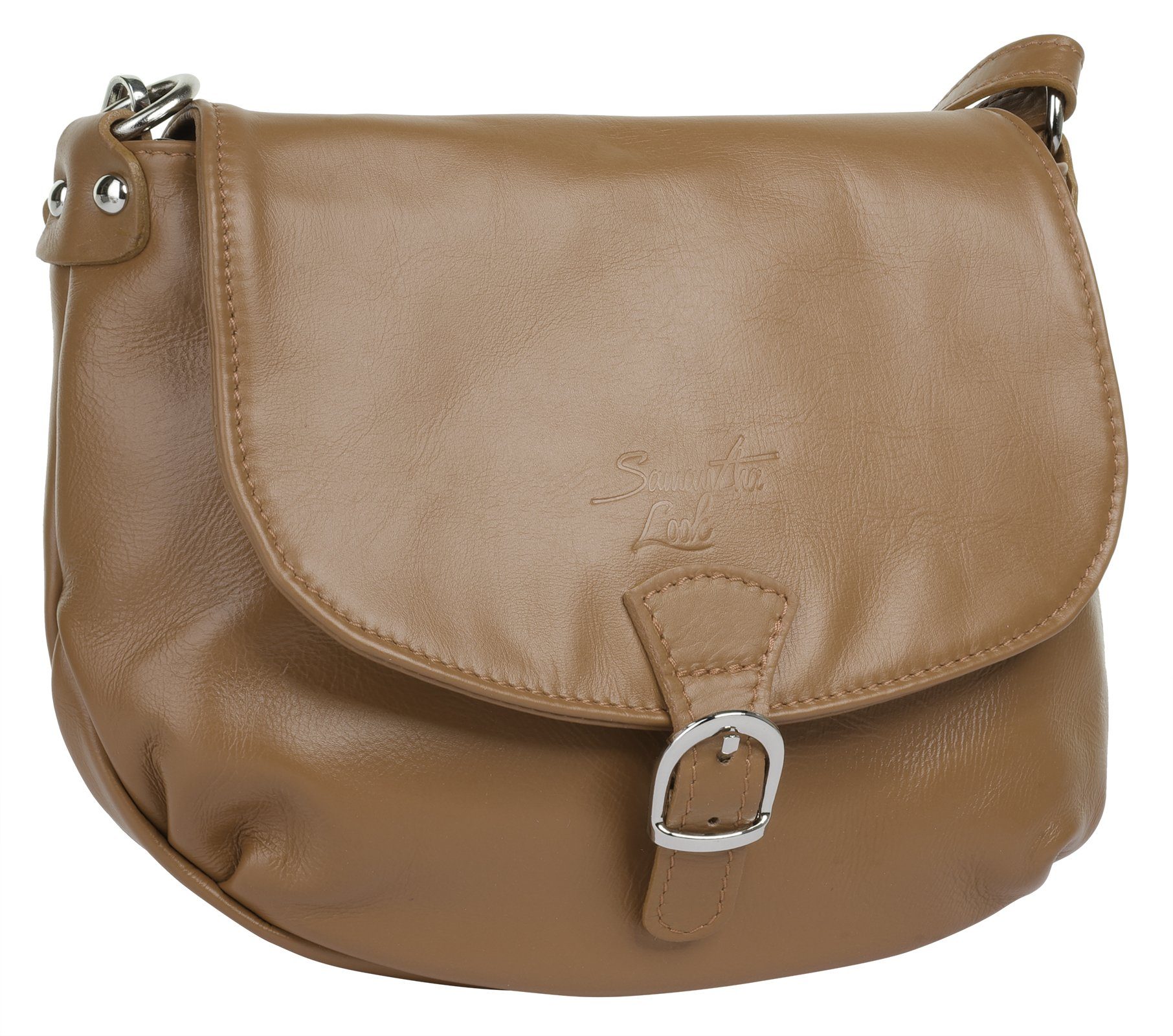 Samantha Look Schoudertas echt leer, made in italy