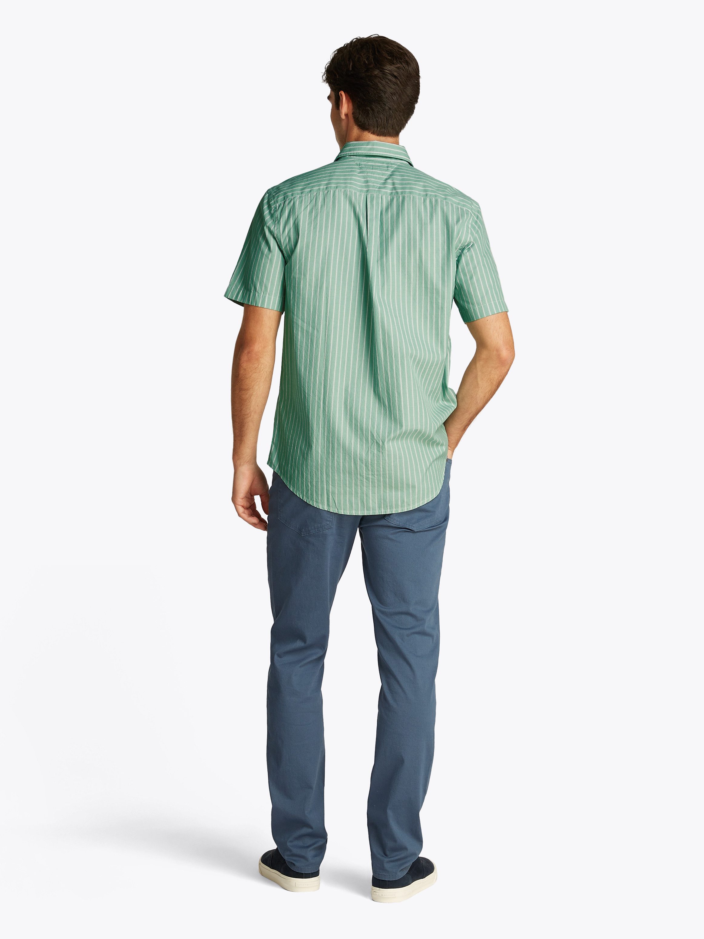 Tommy Hilfiger Overhemd met korte mouwen FLEX POPLIN RETRO STP SS SHIRT