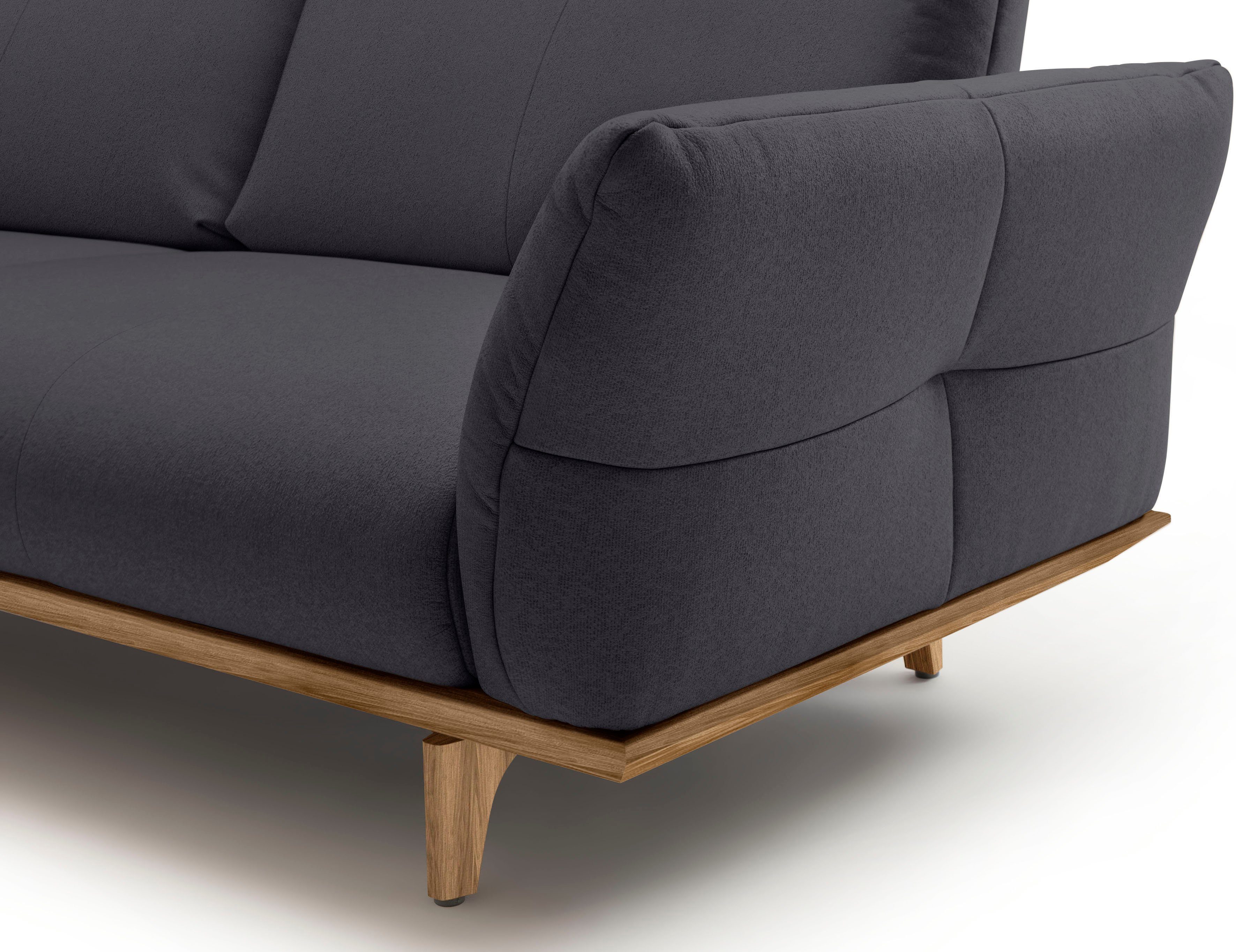 Creation BY ROLF BENZ 4-zitsbank Hs.460 Onderstel in walnotenhout, walnotenhouten poten, breedte 248 cm