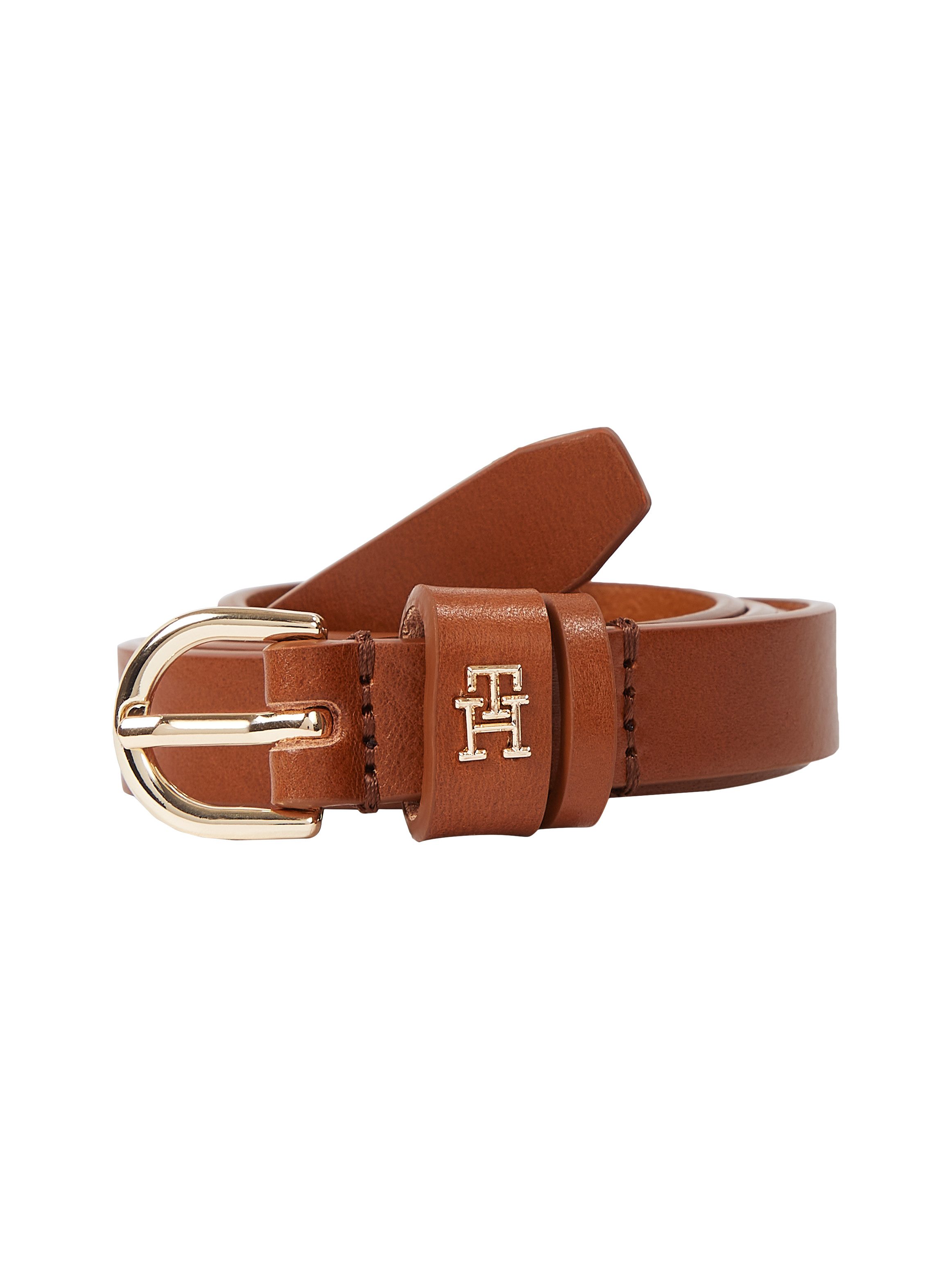 Tommy Hilfiger Leren riem ESSENTIAL EFFORTLESS 1.5 Ovale eenvoudig pin sluiting, logo-embleem