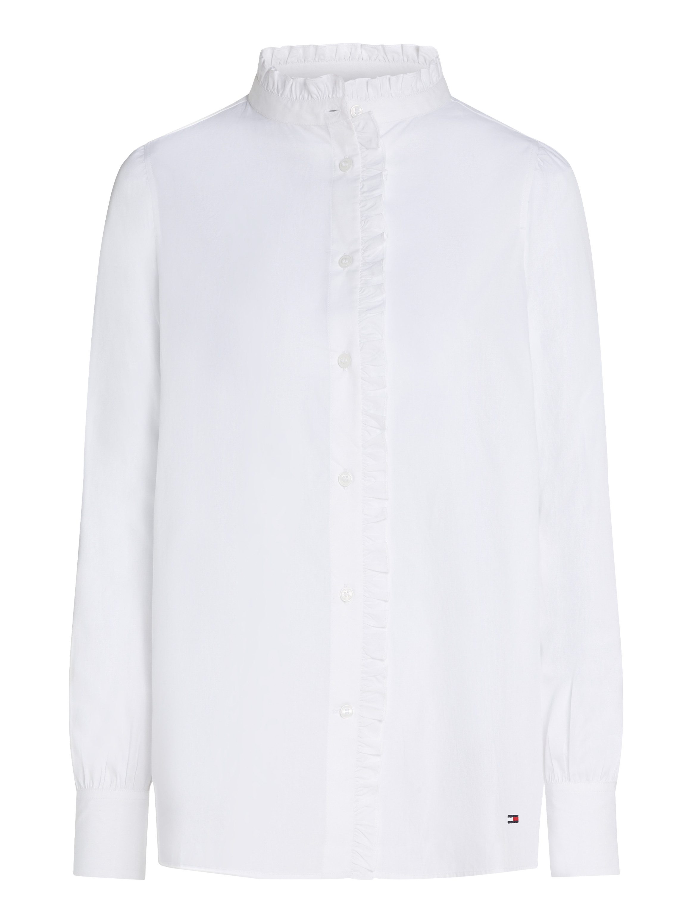 Tommy Hilfiger Shirtblouse COTTON FRILL RELAXED SHIRT