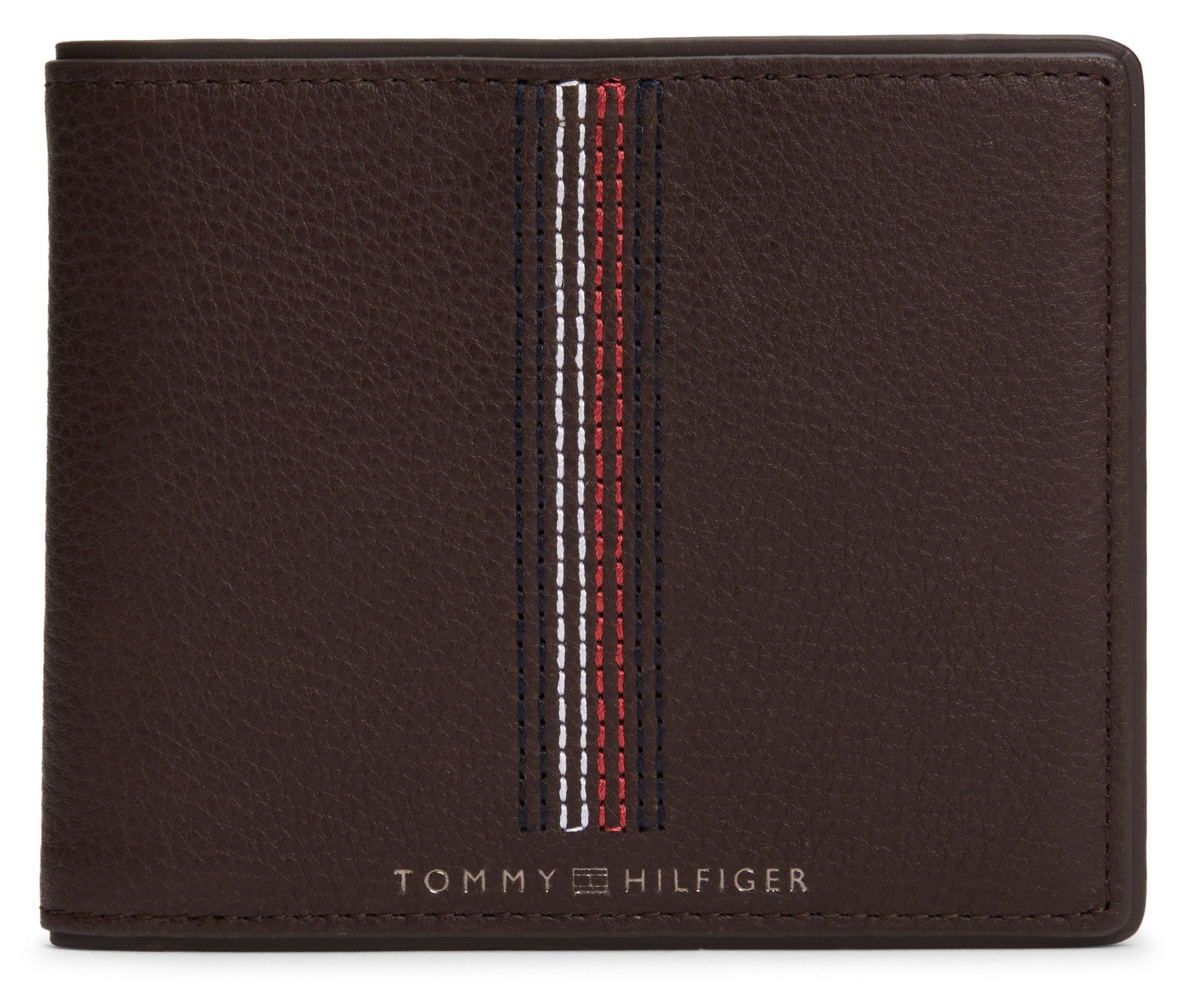 Tommy Hilfiger Heren Casual Portemonnee met Muntvak Brown Heren