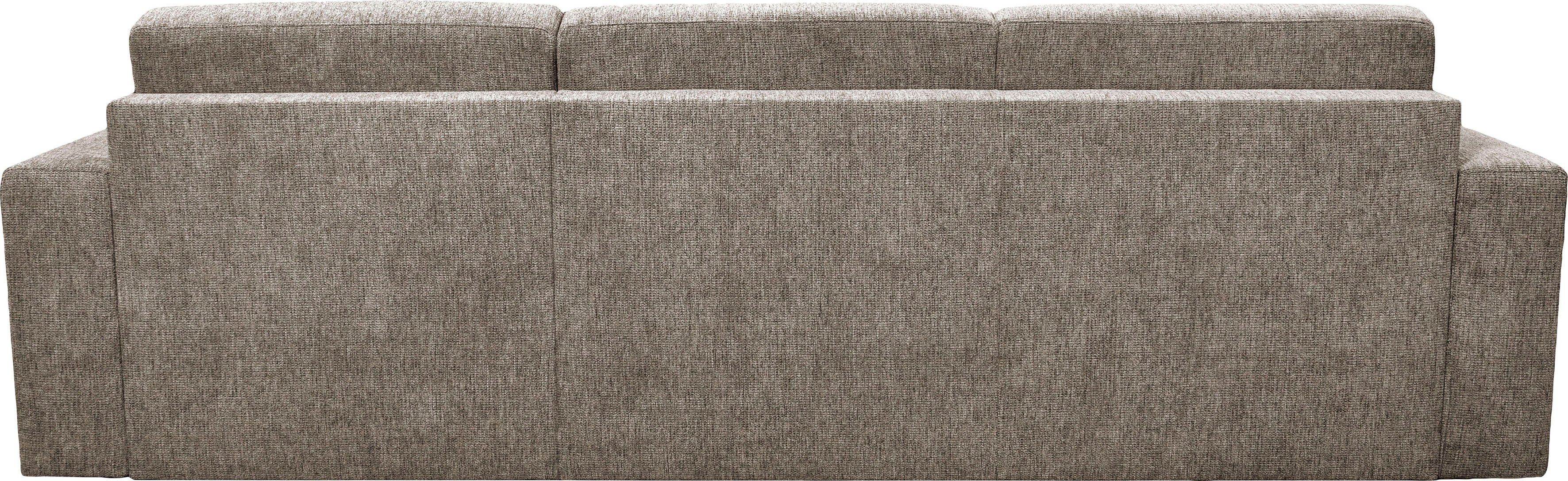 Home affaire Hoekbank Roma "M" matras hoogte 14 cm, slaapfunctie, met ondervering,