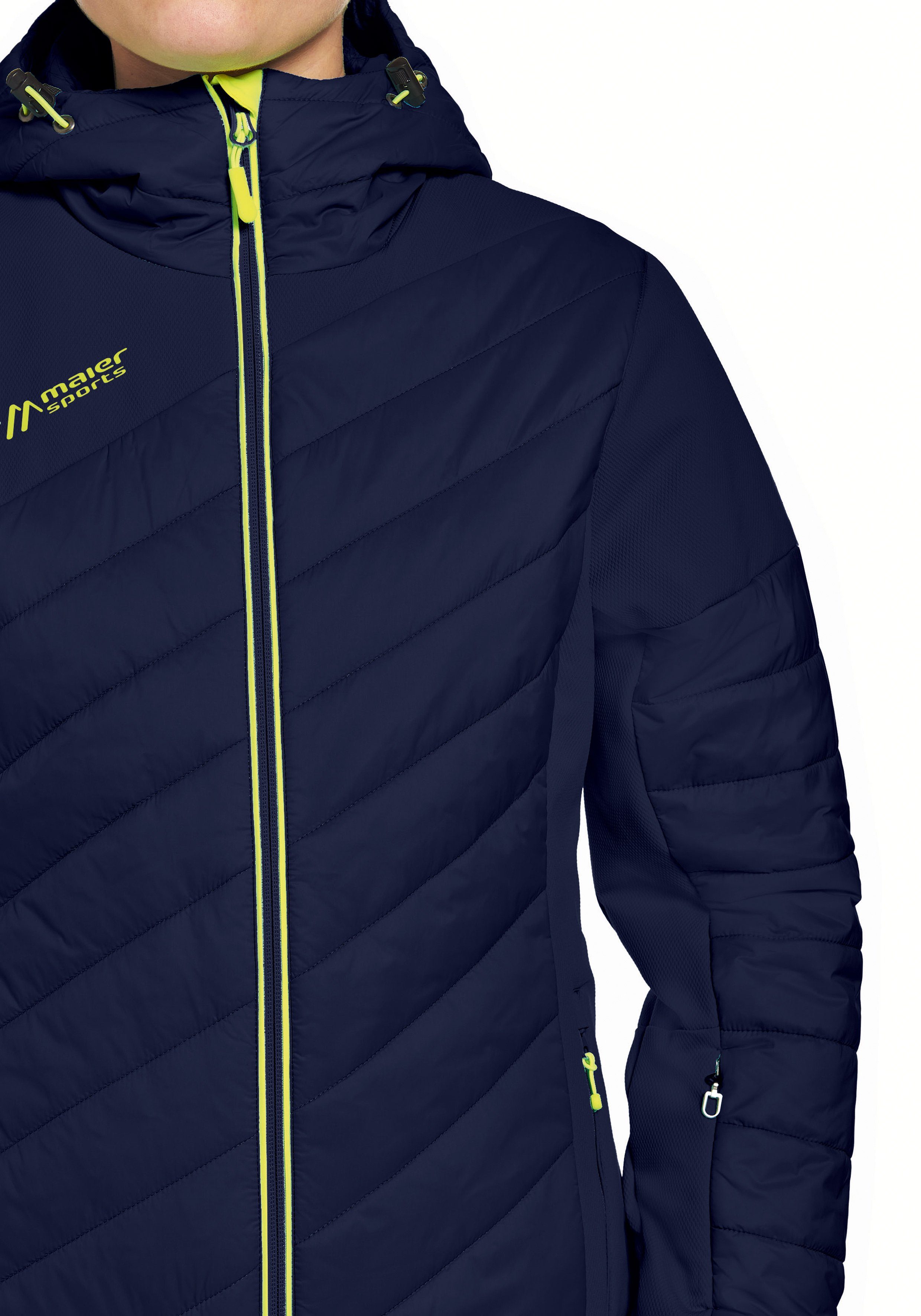 Maier Sports Functioneel jack Fast Vibes W Hybride jack voor dames in volwaardige ski-uitvoering