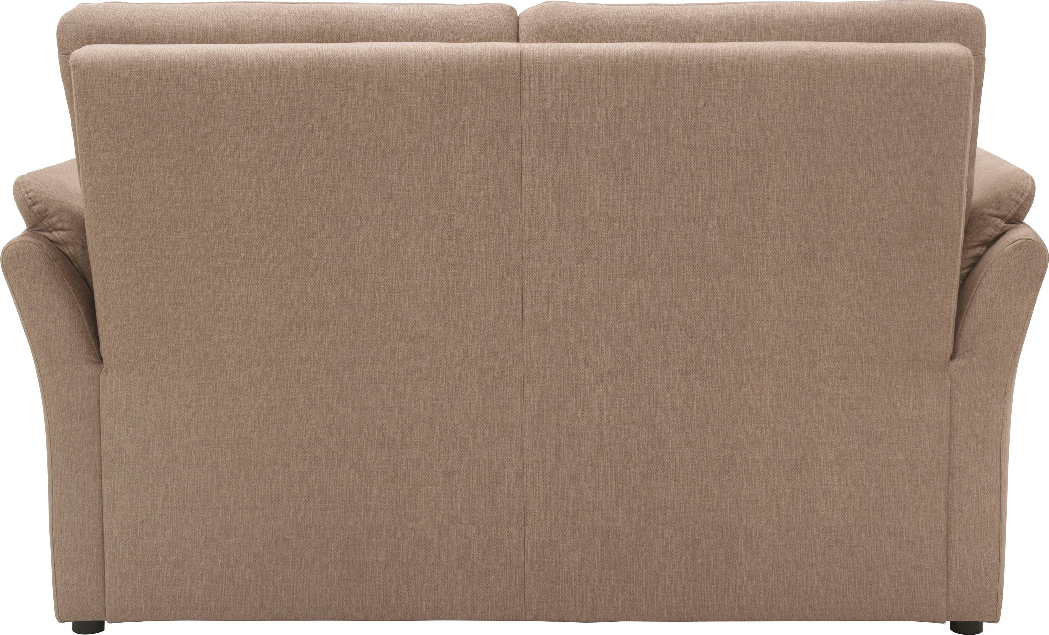 DOMO collection 2-zitsbank Pina, smalle armleuningen, met bonellvering, compact & elegant