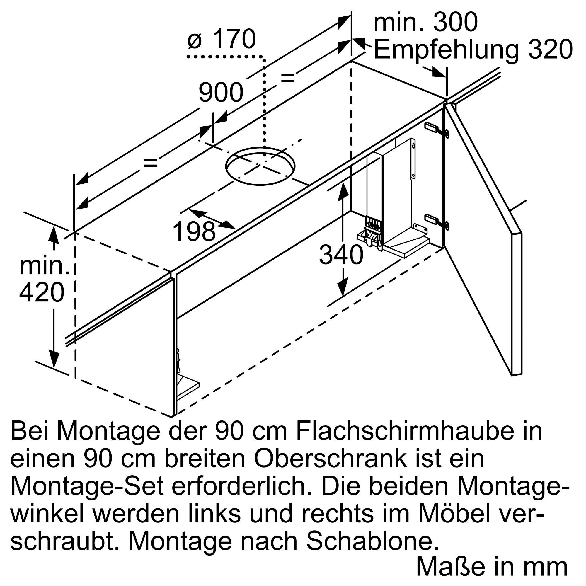 SIEMENS Vlakscherm-afzuigkap LI97RA561