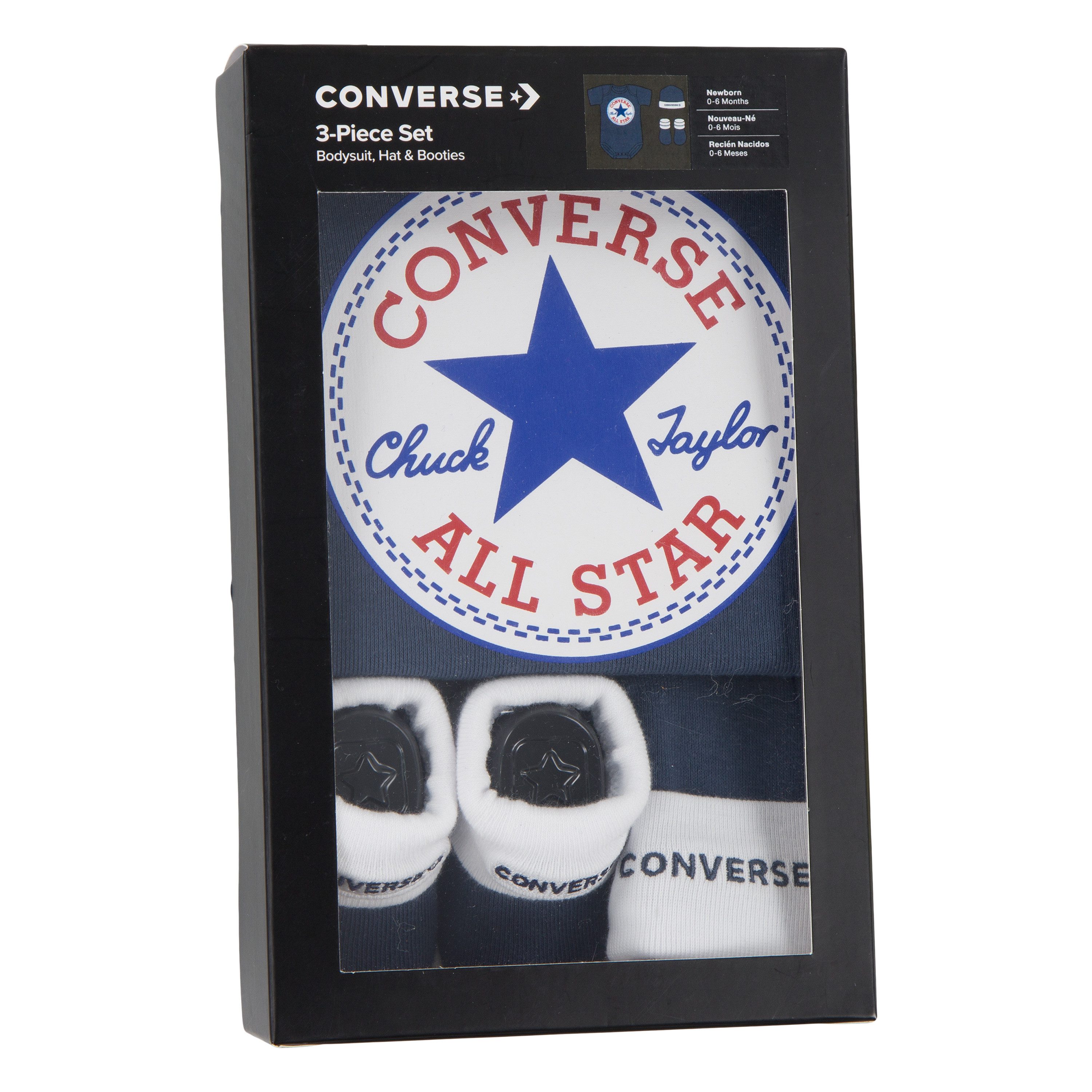 Converse Babyuitzet CLASSIC CTP INFANT HAT BODYSUIT BOO (set, 3-delig)