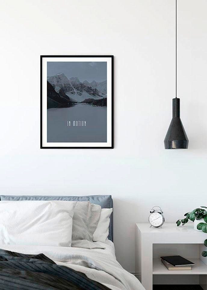 Komar Wanddecoratie Word Lake in Motion Steel Wanddecoratie - zonder lijst (1 stuk)