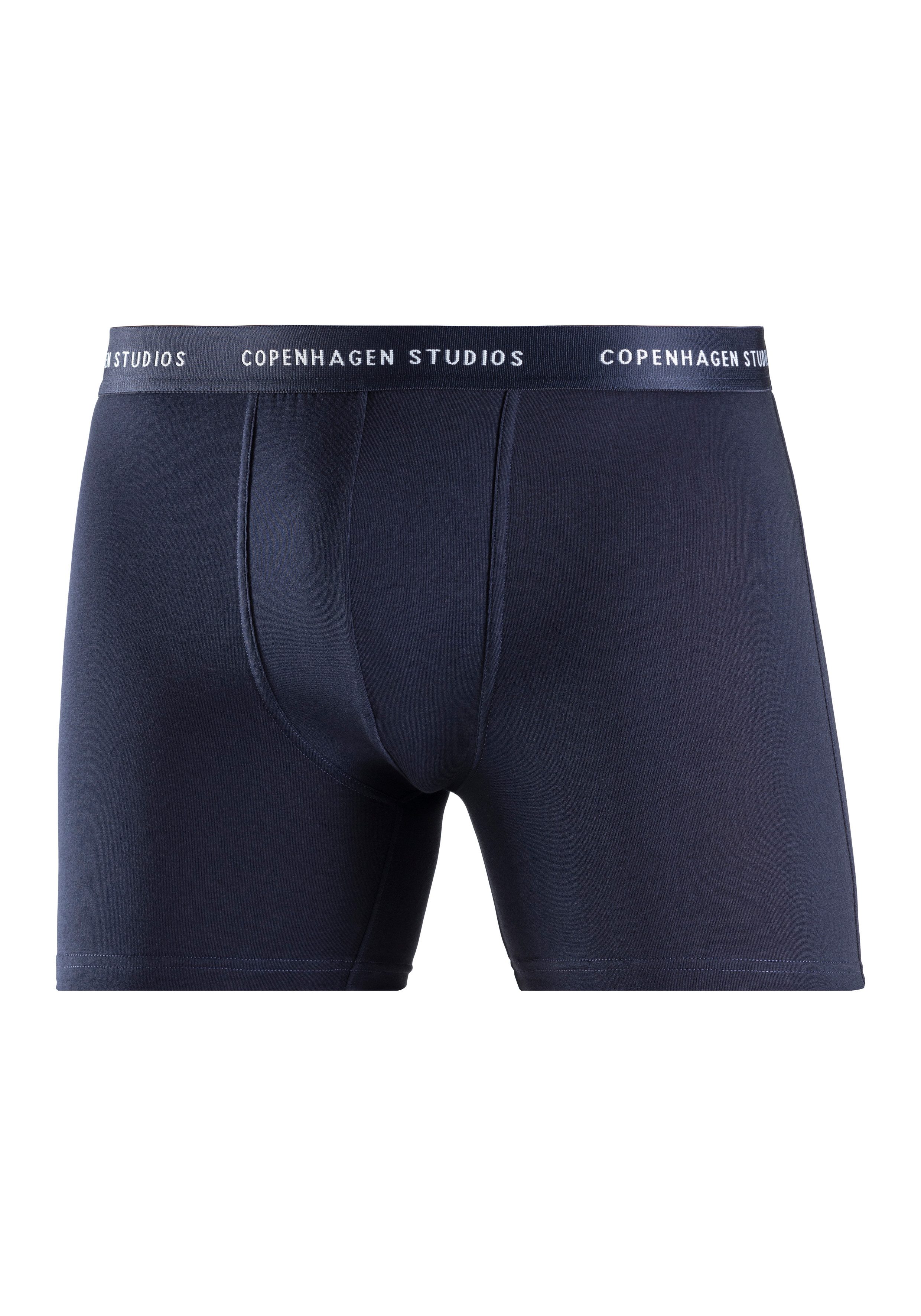 Copenhagen Studios Lange boxershort Boxershorts voor heren met langere pijpen en logo-tailleband (3 stuks)